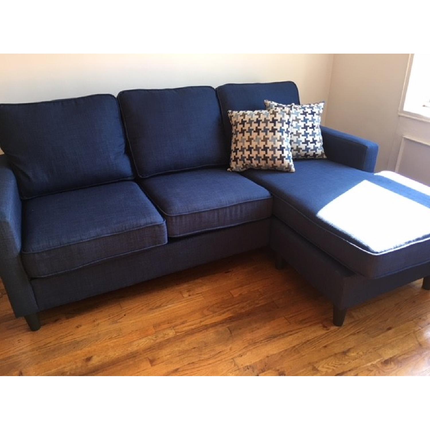 Blue 3-Piece Sectional Sofa - image-4