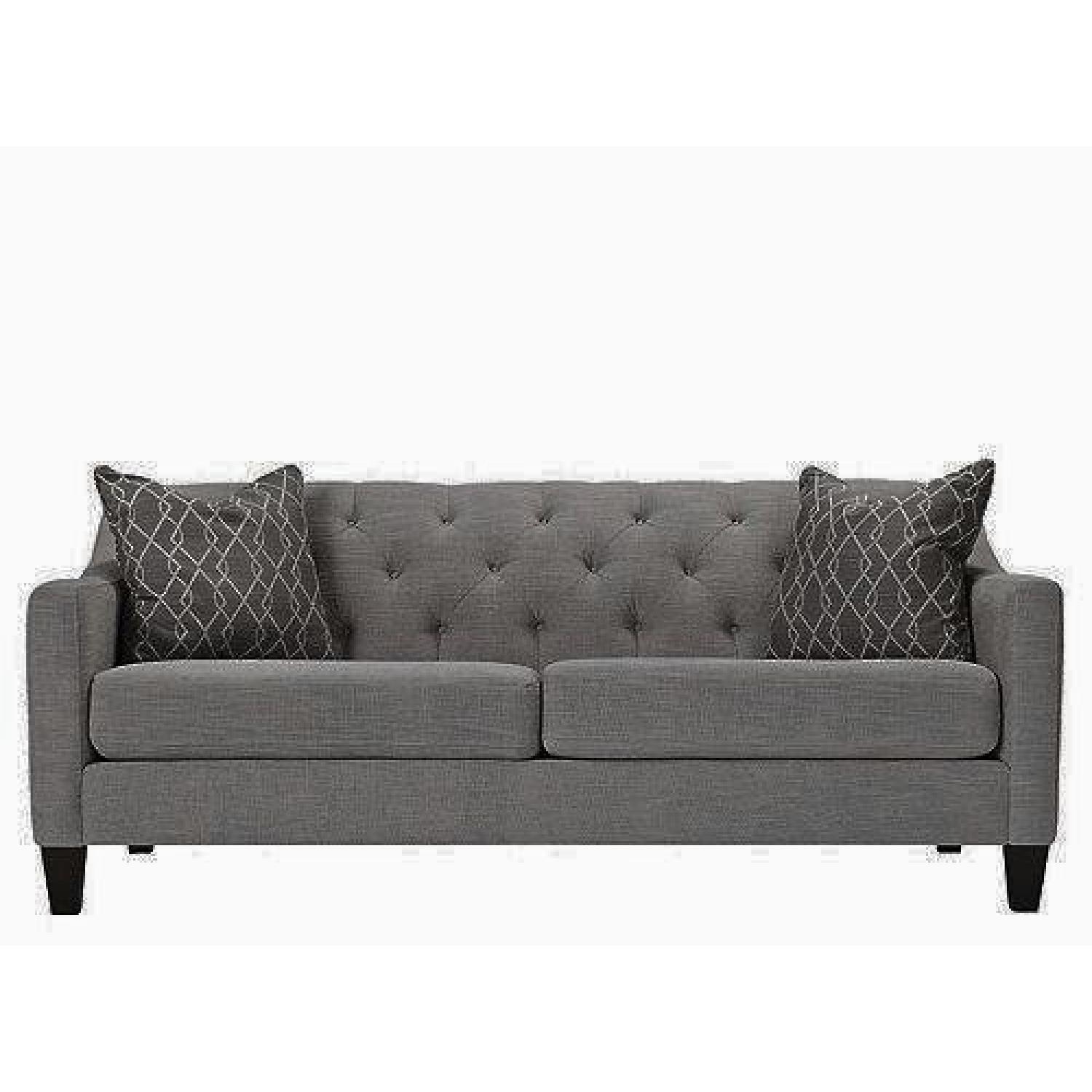 Raymour & Flanigan Beckham Grey Sofa AptDeco