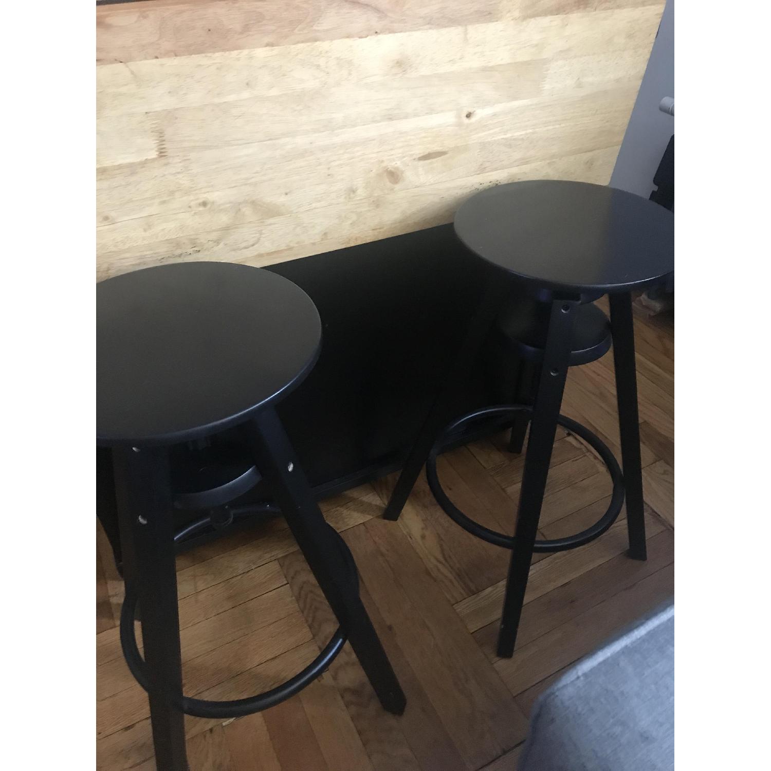 Ikea Dalfred Black Bar Stools AptDeco