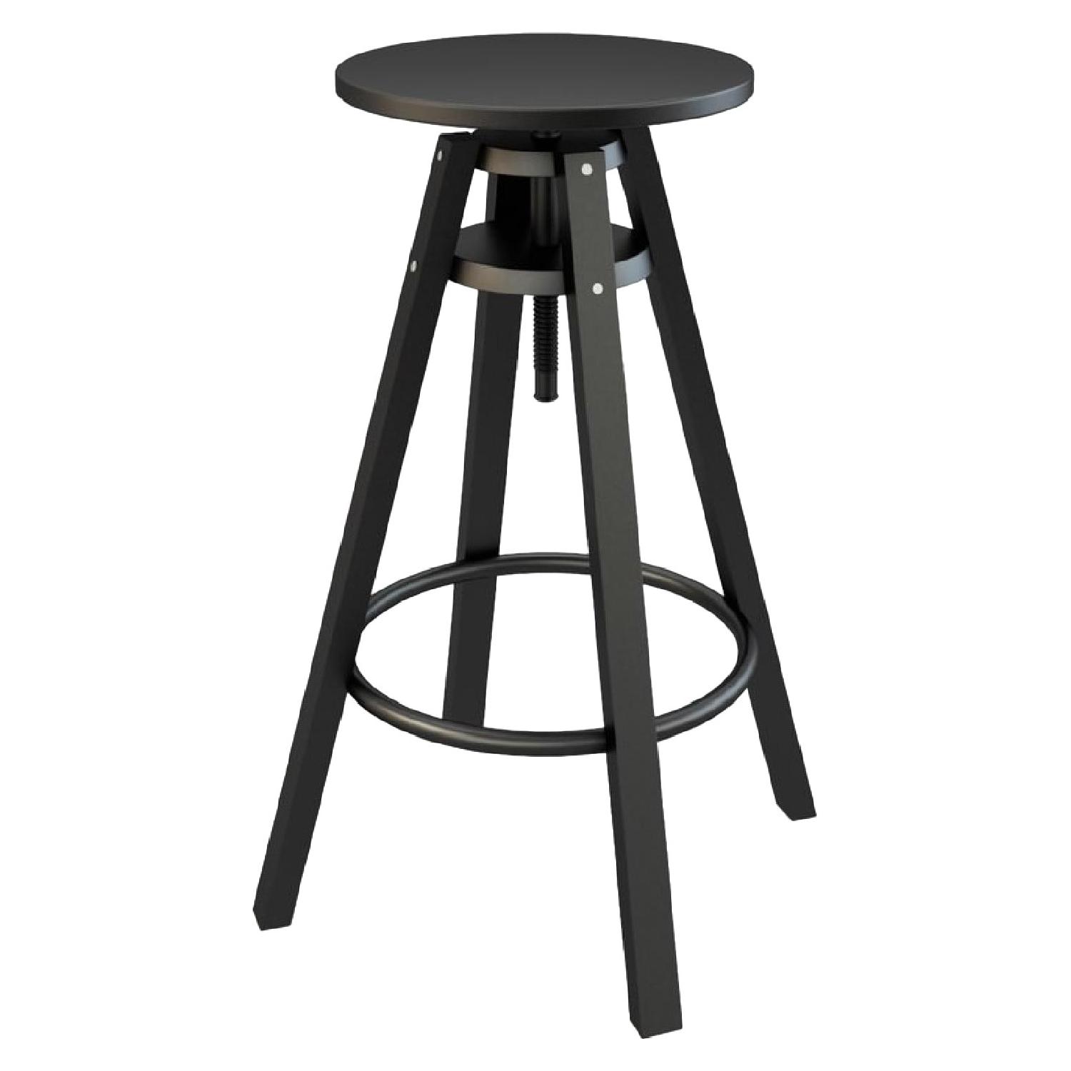 Ikea Dalfred Black Bar Stools AptDeco