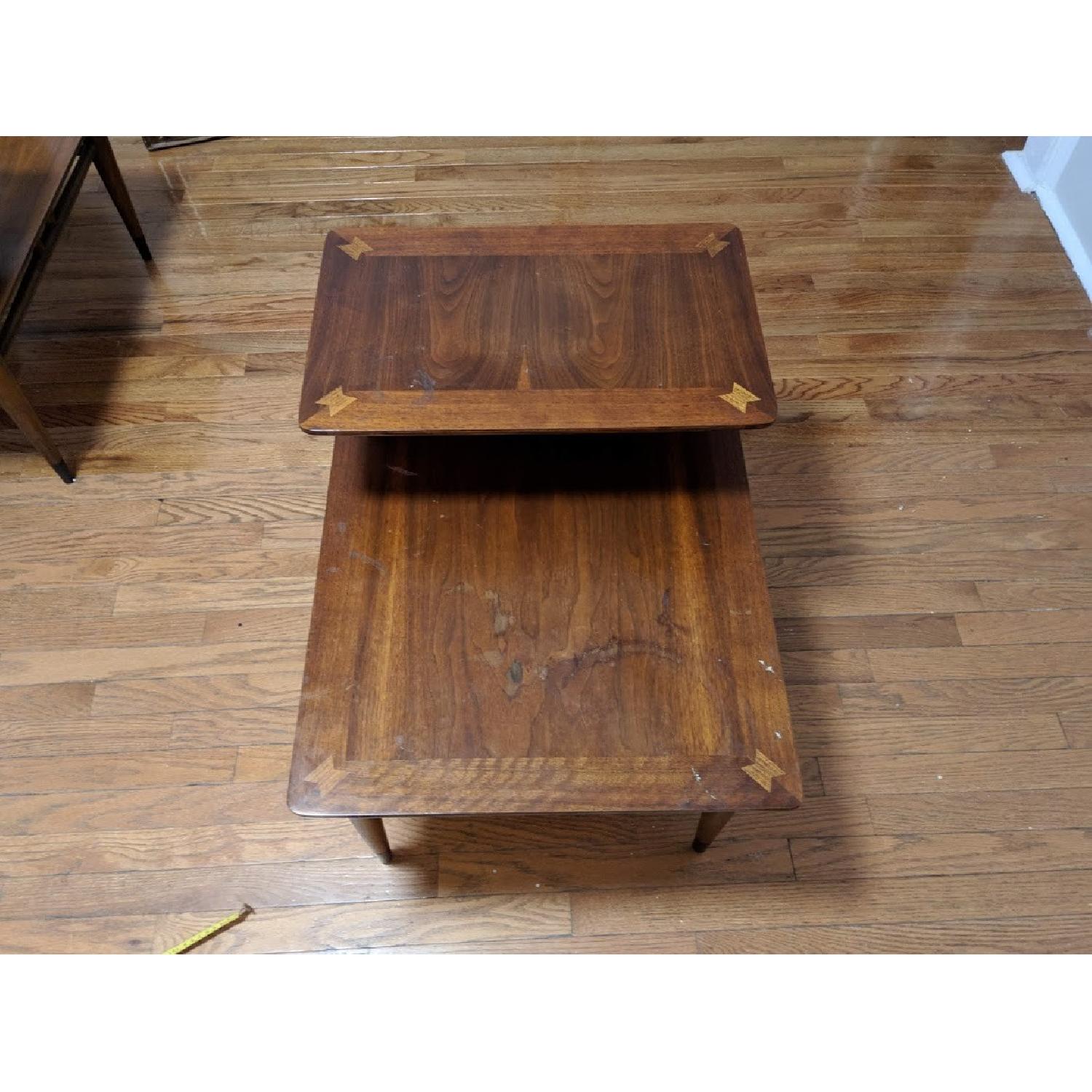 Lane Virginia Maid Mid Century Solid Walnut Side Tables - image-3