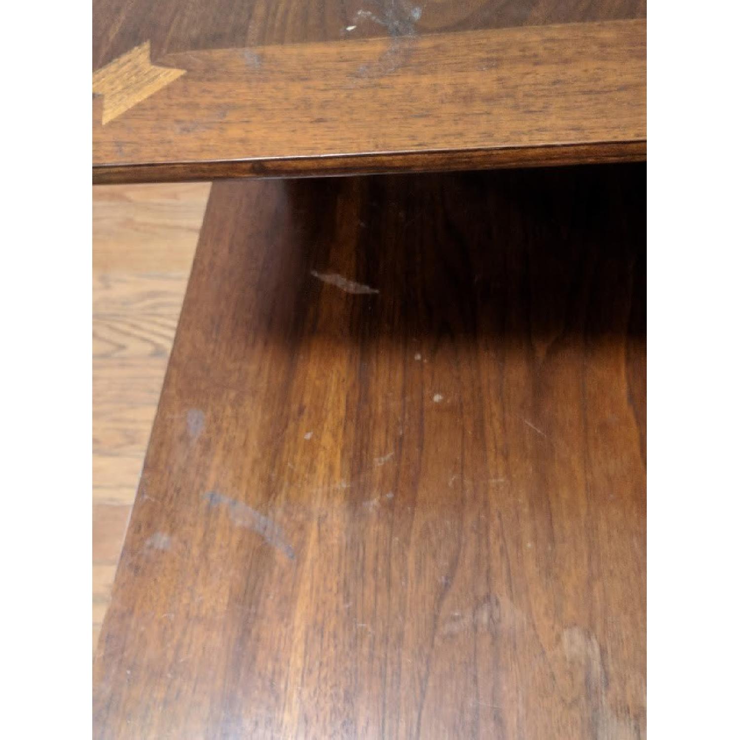 Lane Virginia Maid Mid Century Solid Walnut Side Tables - image-5