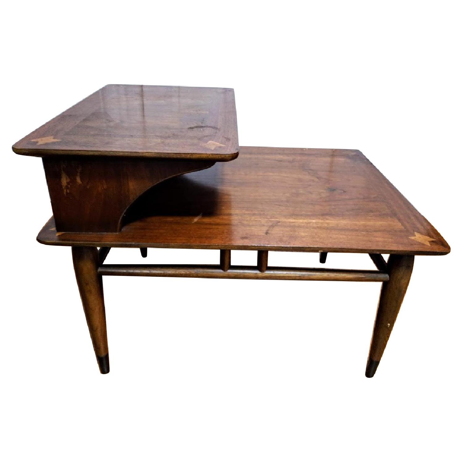 Lane Virginia Maid Mid Century Solid Walnut Side Tables - image-0