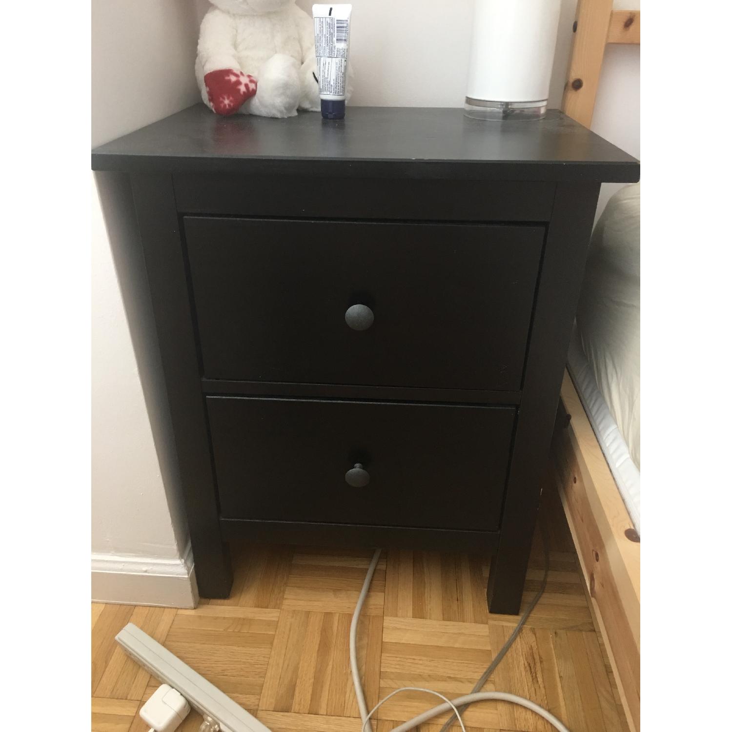 Ikea Hemnes 2 Drawer Chest In Black Brown Aptdeco