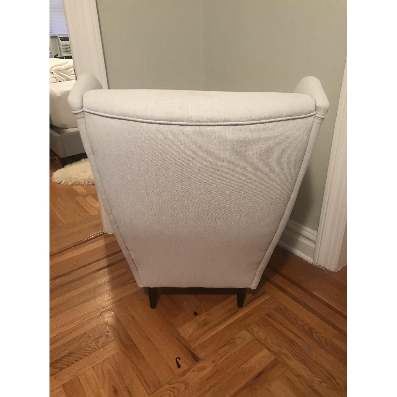Ikea Light Grey Strandmon Wing Chair - image-7