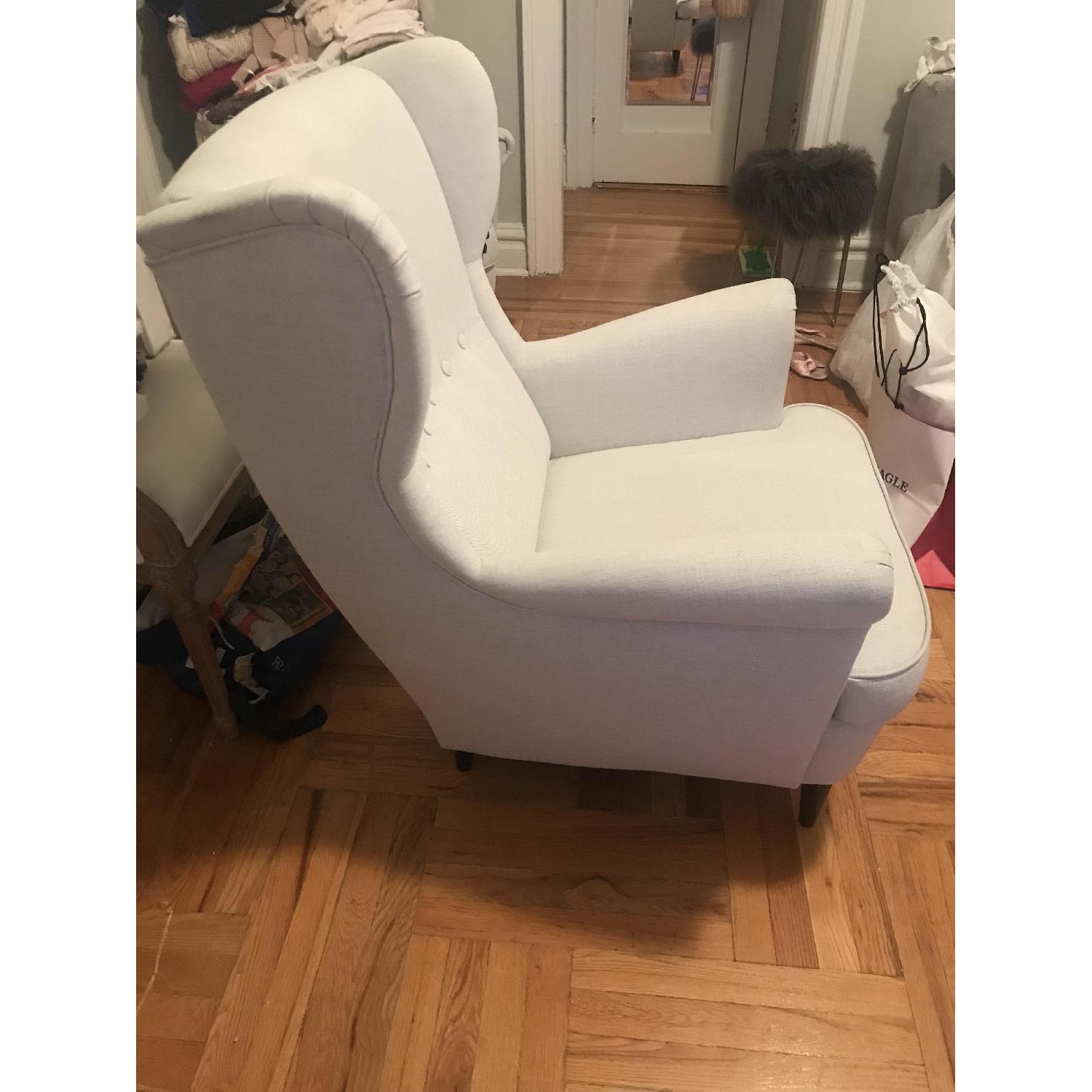 Ikea Light Grey Strandmon Wing Chair - image-11
