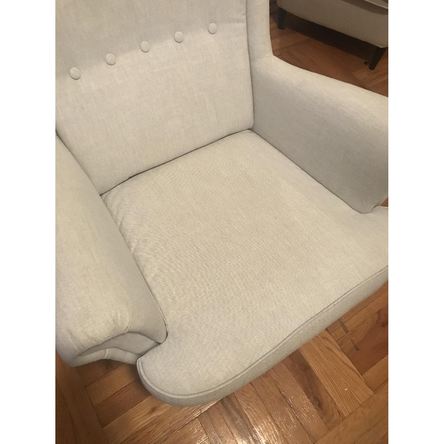 Ikea Light Grey Strandmon Wing Chair - image-14