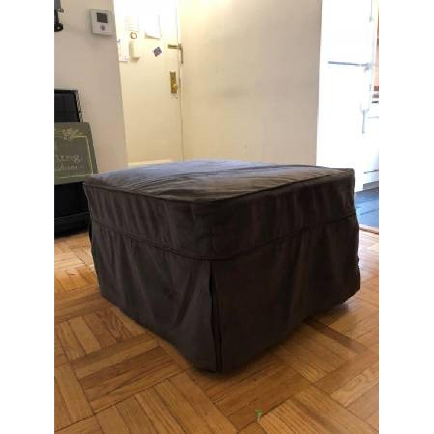 Castro Convertibles Ottoman w/ Coffee Slipcover - image-3