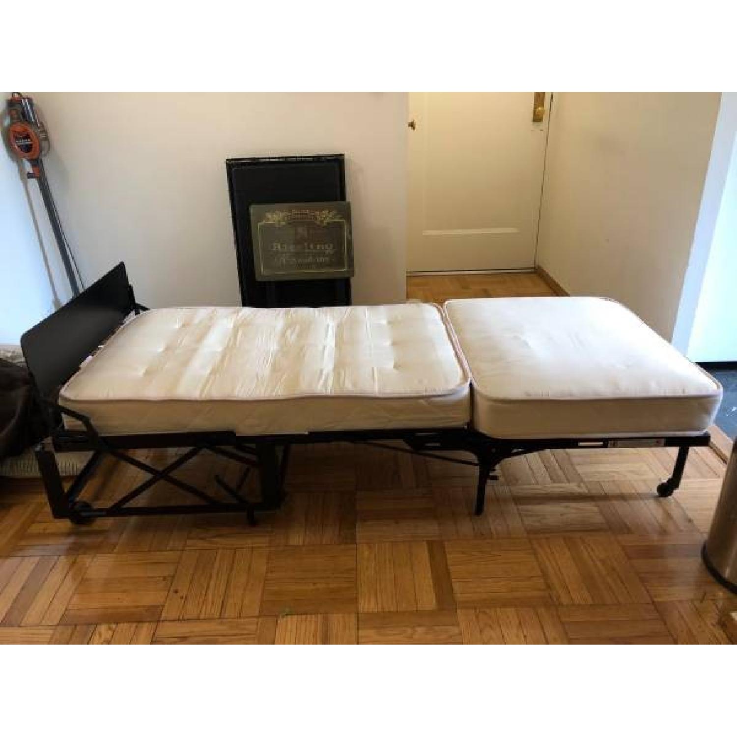 Castro Convertibles Ottoman w/ Coffee Slipcover - image-4