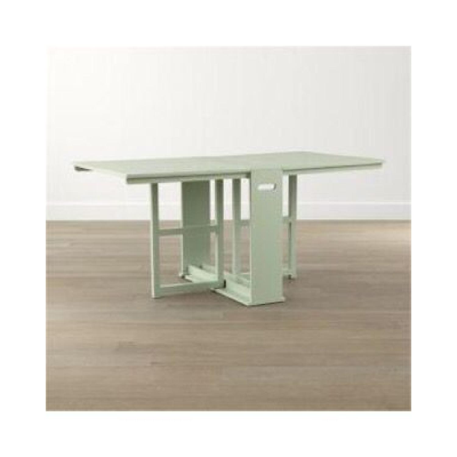Crate & Barrel Span Drop-Leaf Desk/Table - image-1