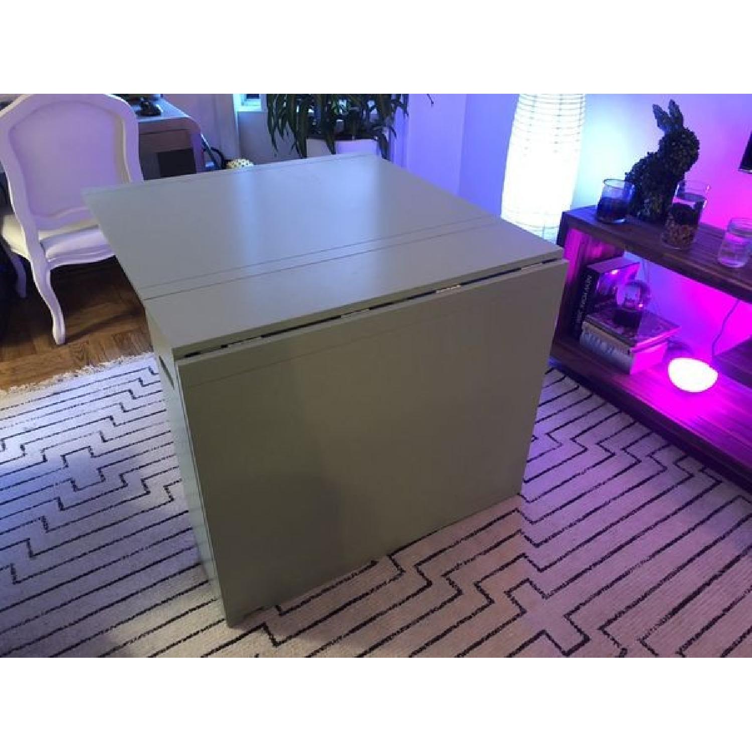 Crate & Barrel Span Drop-Leaf Desk/Table - image-3