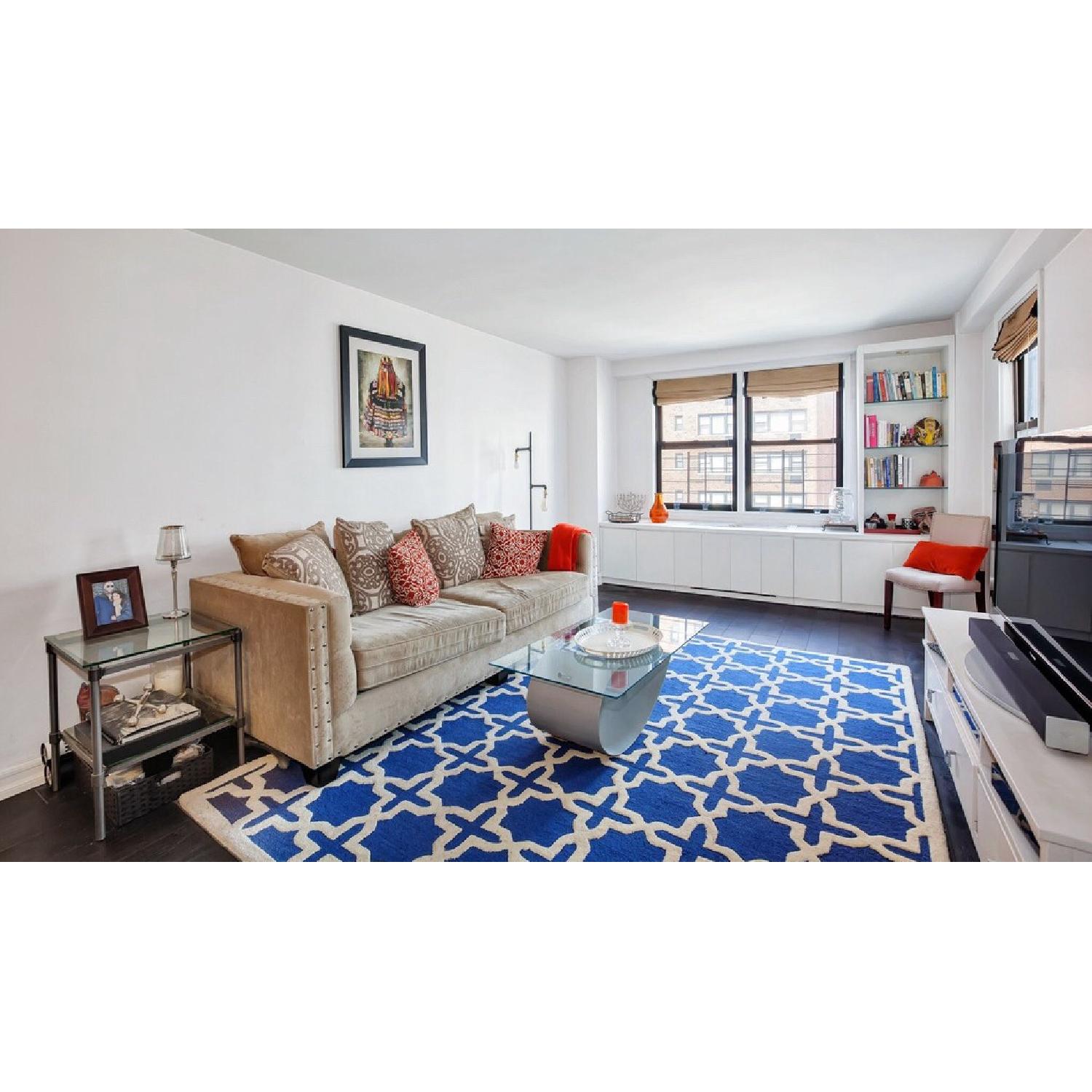 Raymour & Flanigan Cindy Crawford calista microfiber sofa - image-3