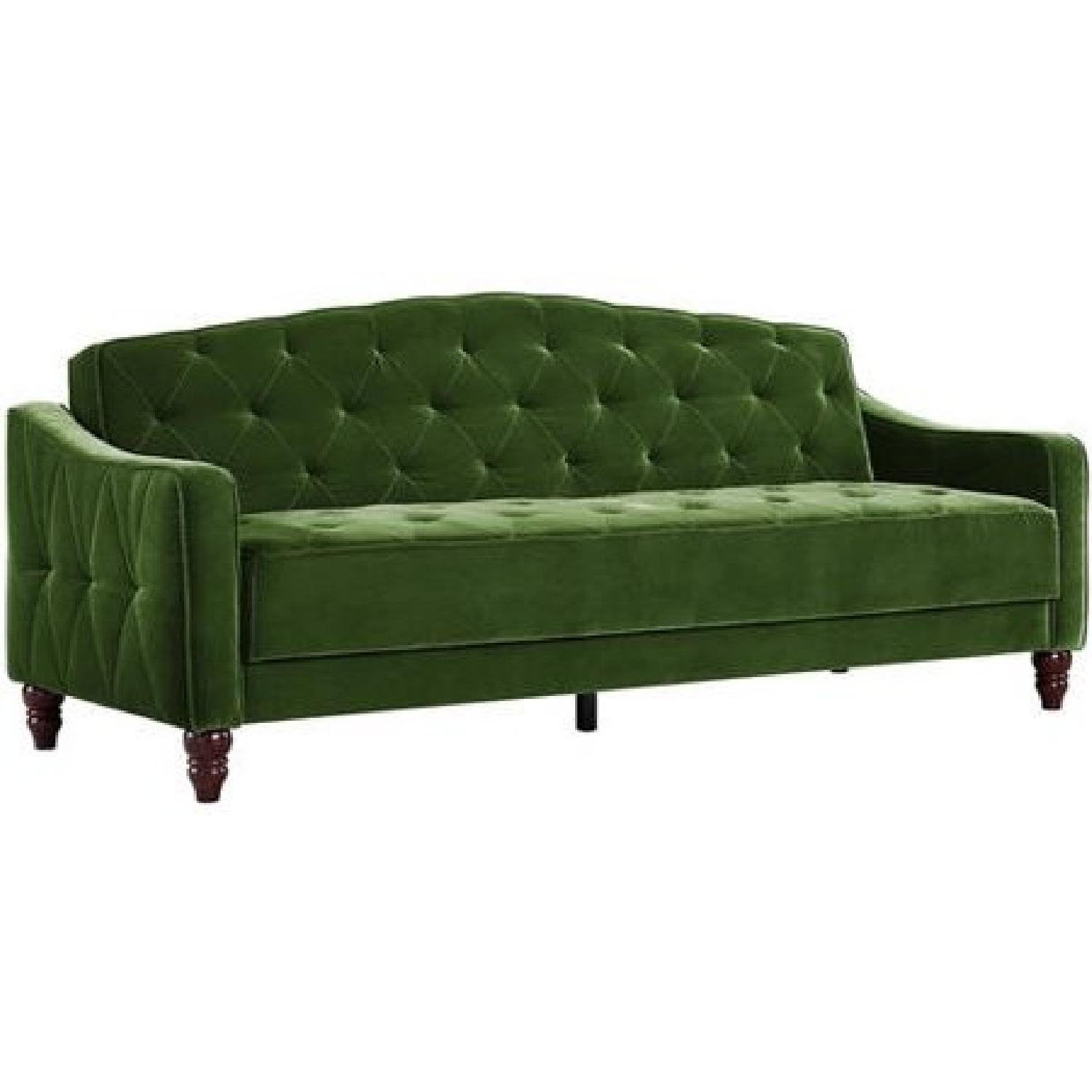 Novogratz Vintage Tufted Sleeper Sofa - image-0