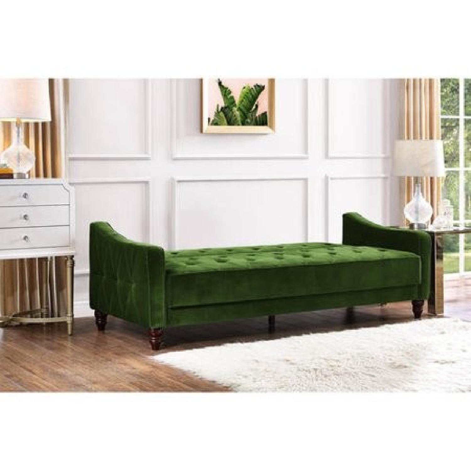 Novogratz Vintage Tufted Sleeper Sofa - image-3