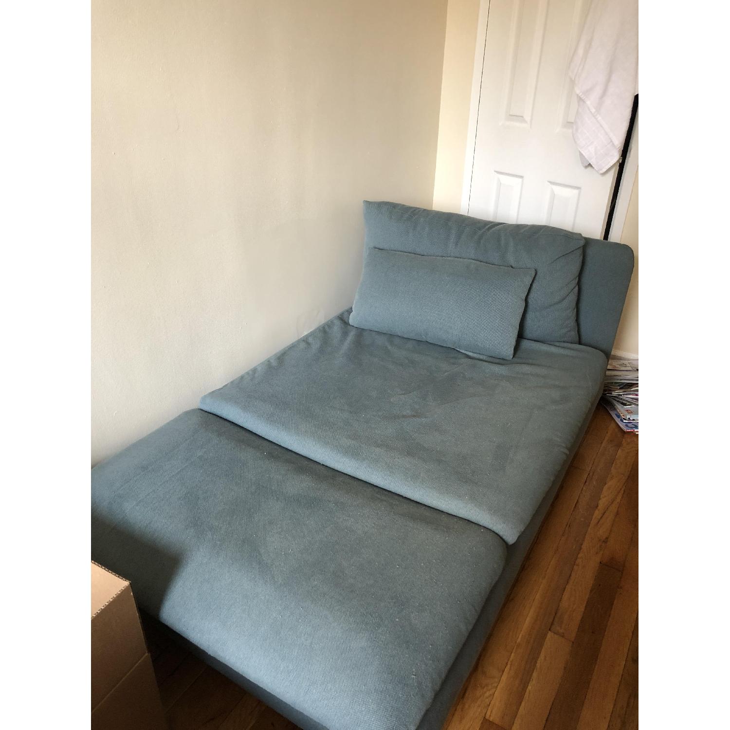 Ikea Soderhamn Chaise Lounge in Finnsta Turquoise - AptDeco