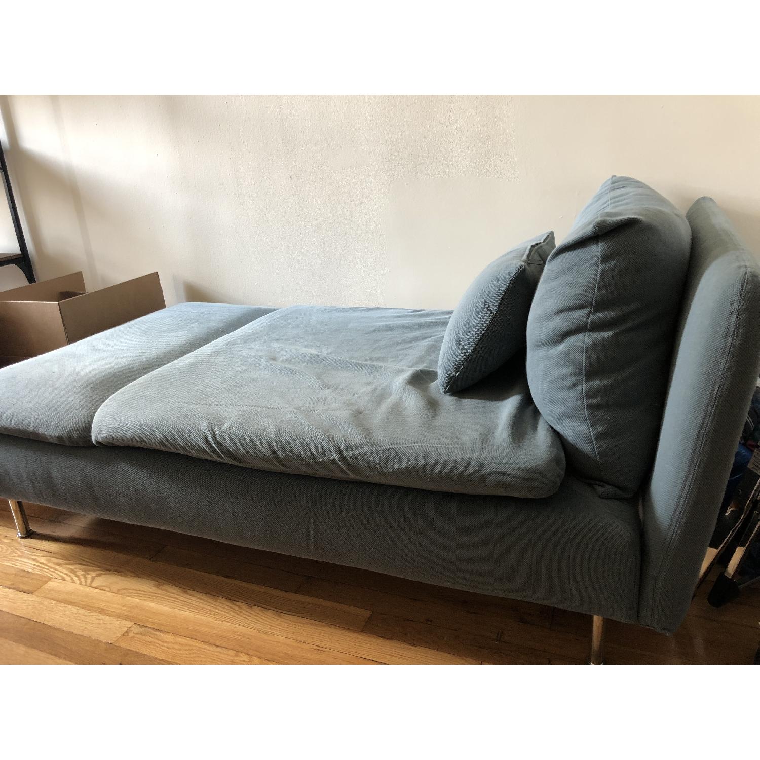 Ikea Soderhamn Chaise Lounge in Finnsta Turquoise - AptDeco