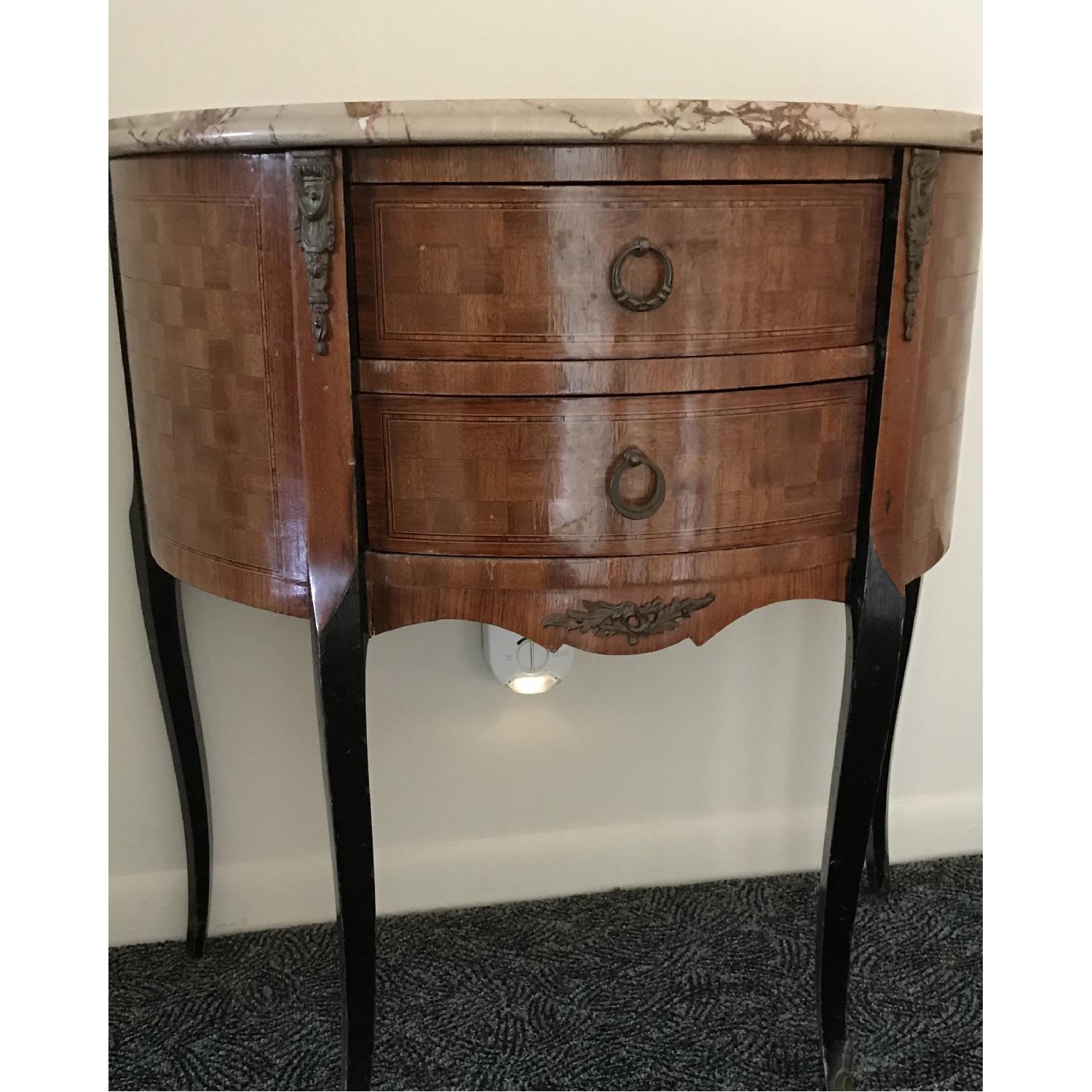 Vintage Marble Top Table - image-2