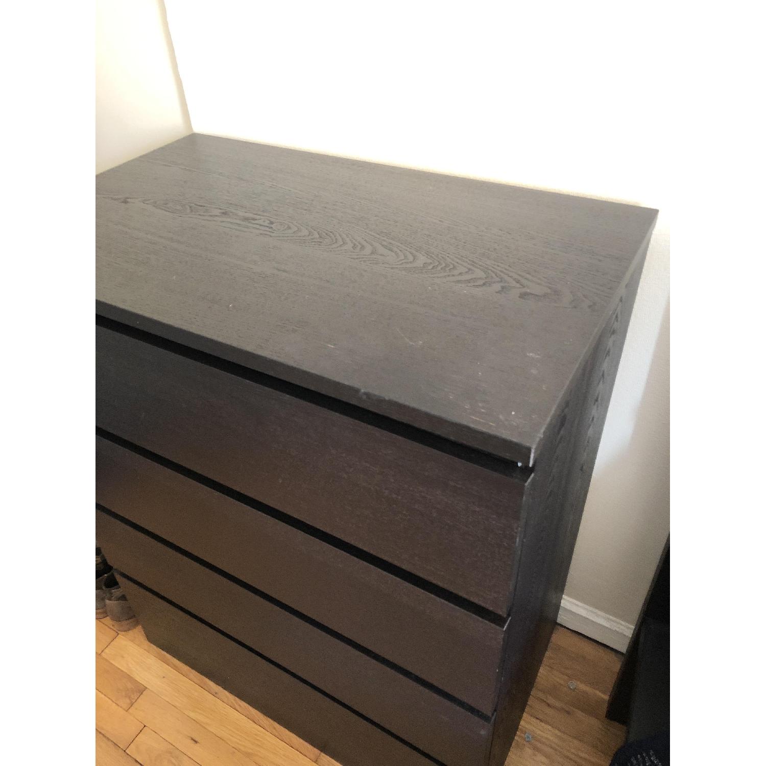 Ikea Malm 4-Drawer Chest in Black/Brown - image-3
