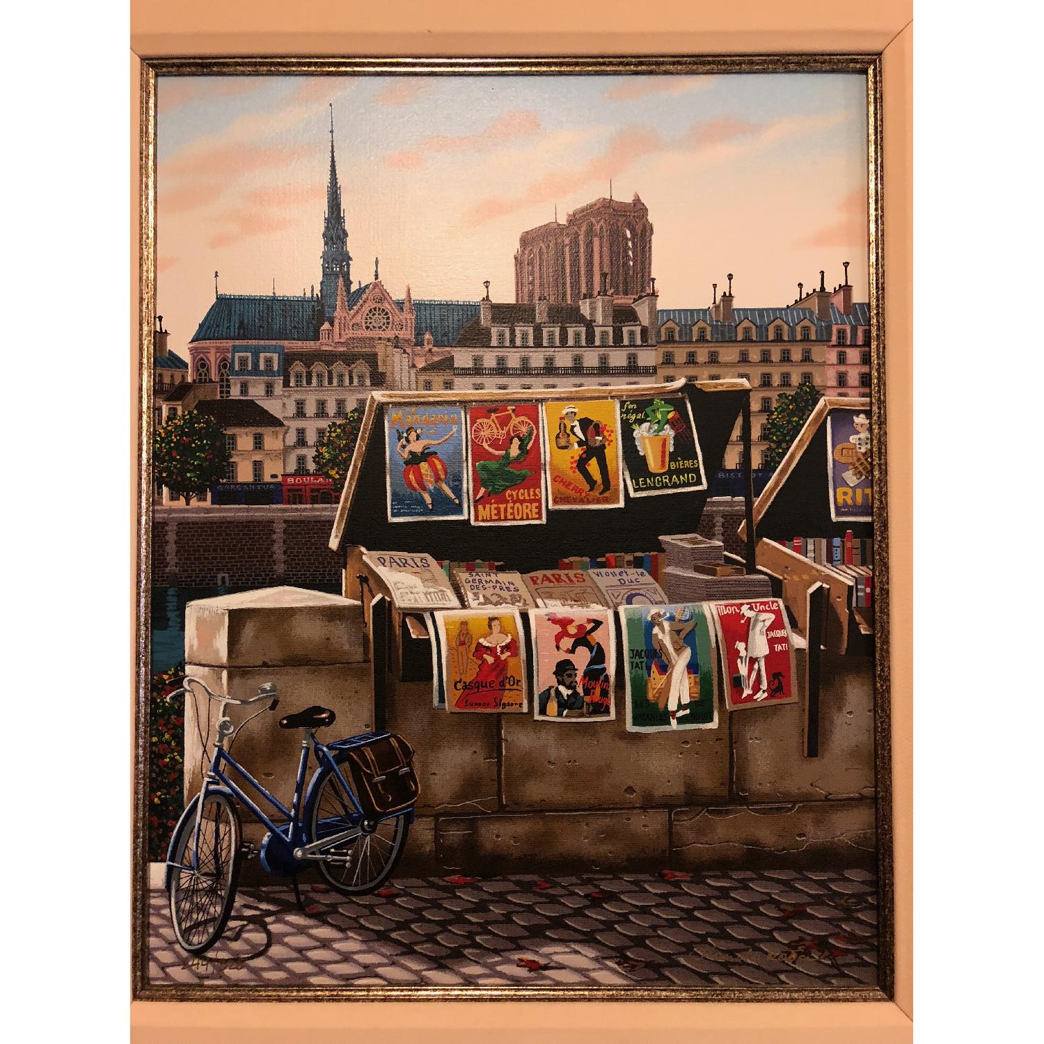 Liudmila Kondakova Signed Serigraph On Canvas - Pont Neuf - image-2