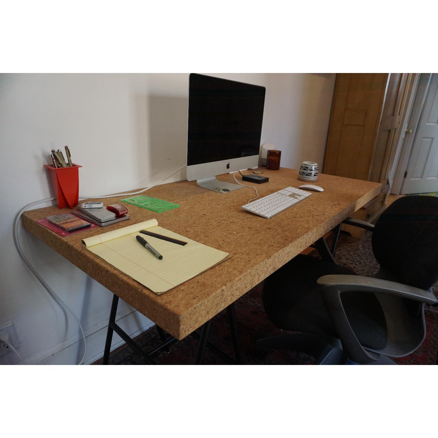 Ikea Sinnerlig Cork Leg Desk - image-3