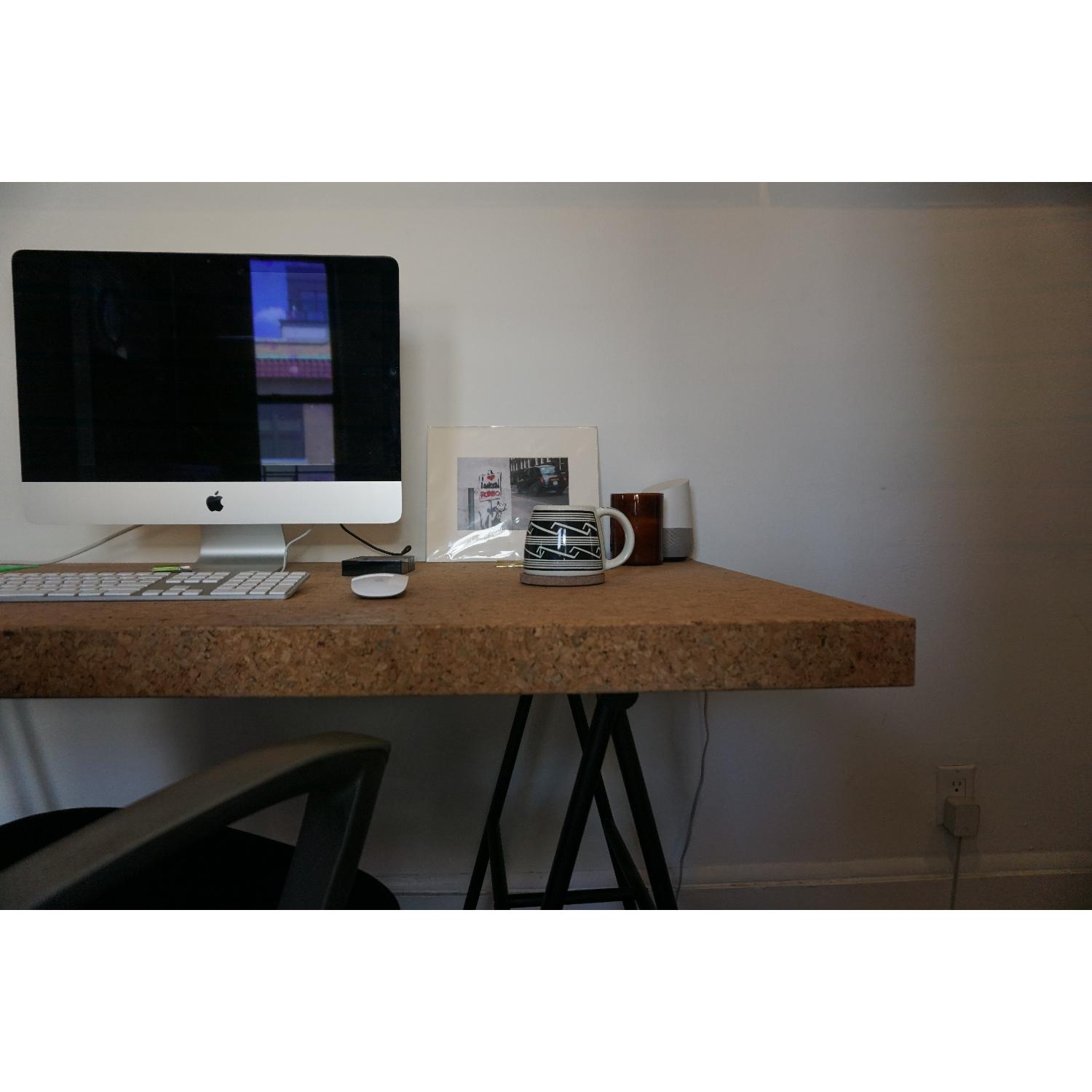 Ikea Sinnerlig Cork Leg Desk AptDeco