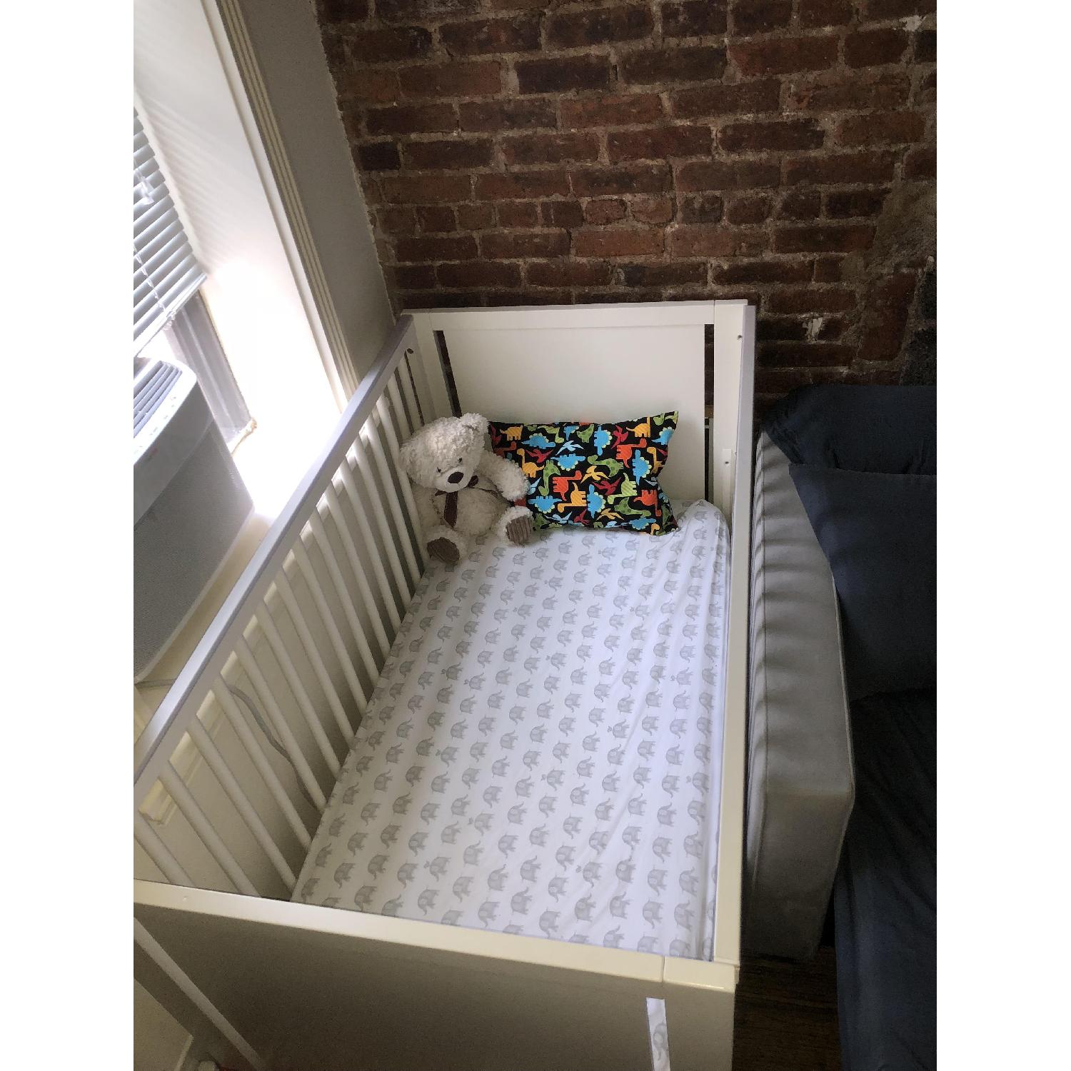 Pottery Barn Reese White Convertible Crib - image-3