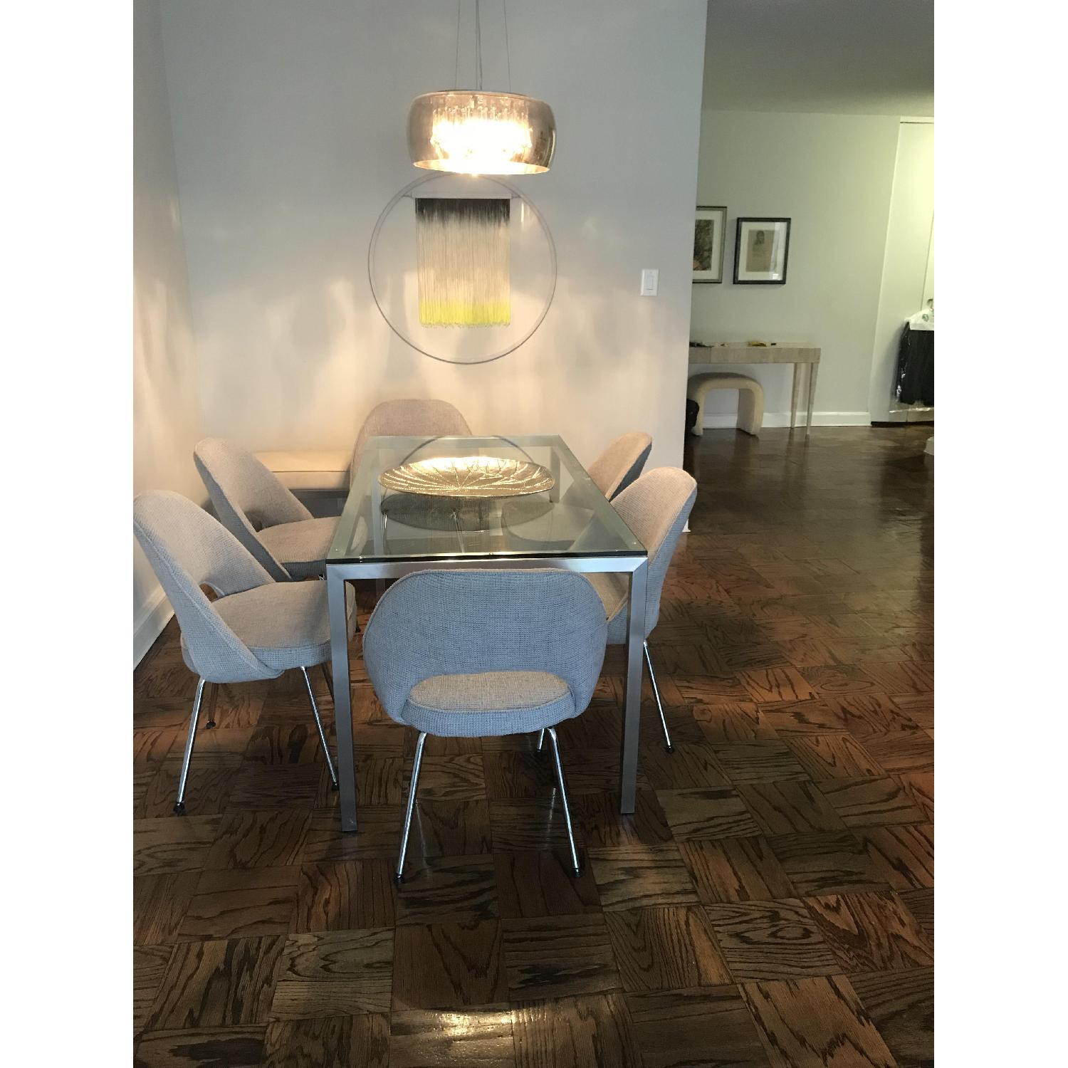 Room & Board Portica Dining Table w/ Glass Top - image-1