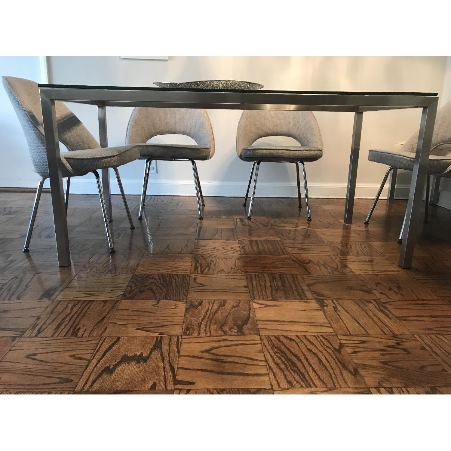 Room & Board Portica Dining Table w/ Glass Top - image-2