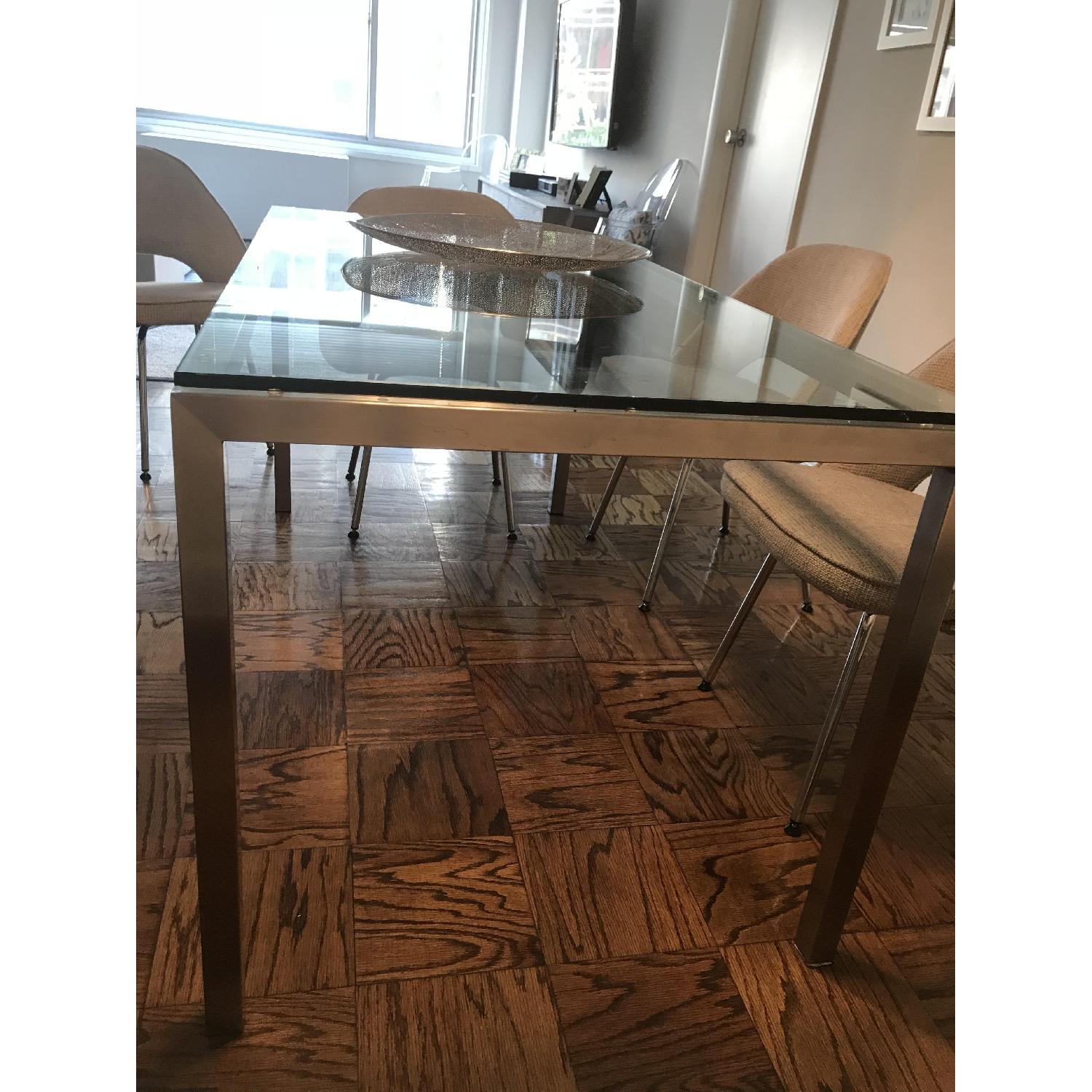 Room & Board Portica Dining Table w/ Glass Top - image-3