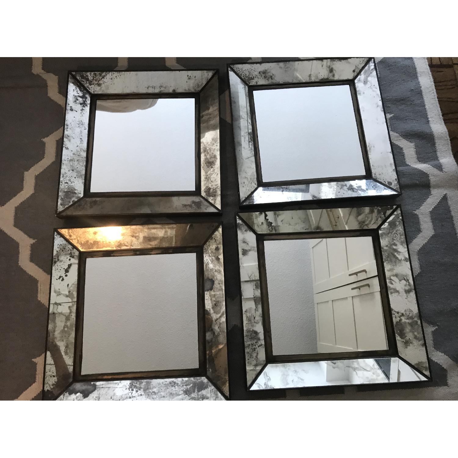 Crate & Barrel Dubois Small Square Wall Mirrors - image-1