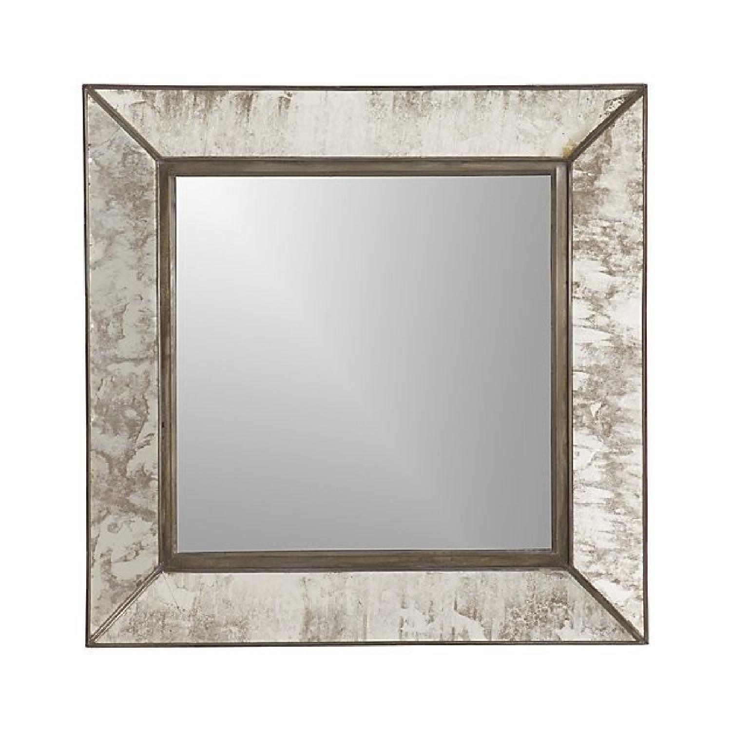Crate & Barrel Dubois Small Square Wall Mirrors - image-0
