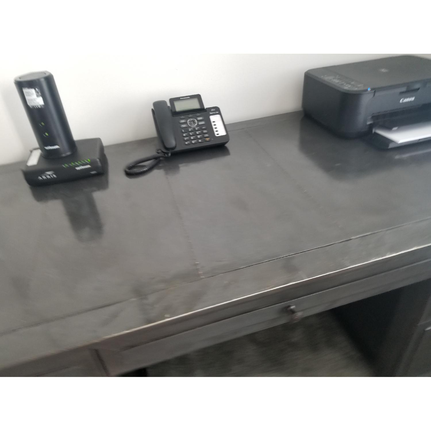 Restoration Hardware Annecy Metal-Wrapped Desk - image-2