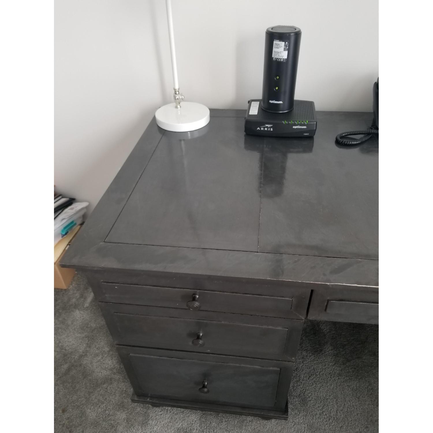 Restoration Hardware Annecy Metal-Wrapped Desk - image-3