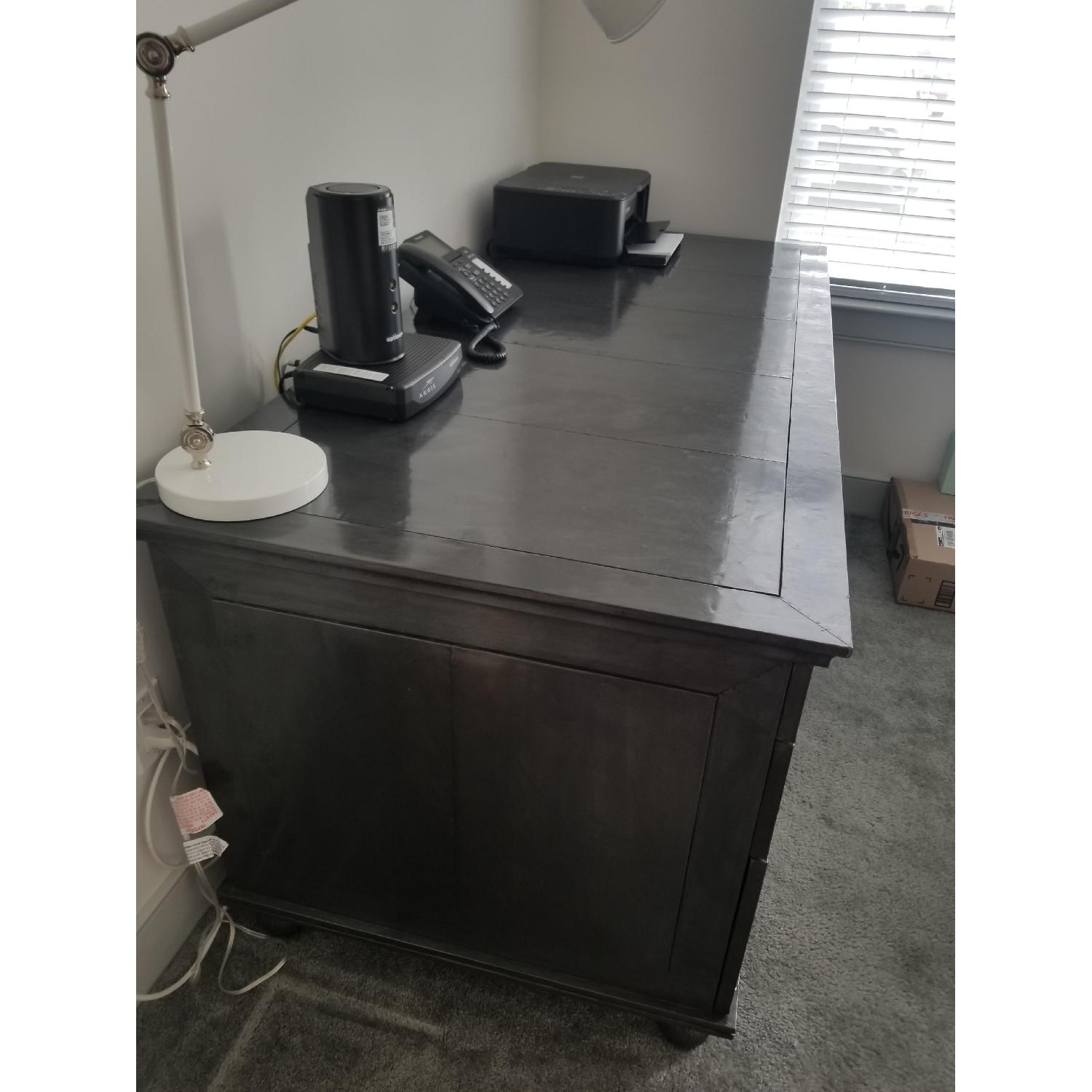 Restoration Hardware Annecy Metal-Wrapped Desk - image-5