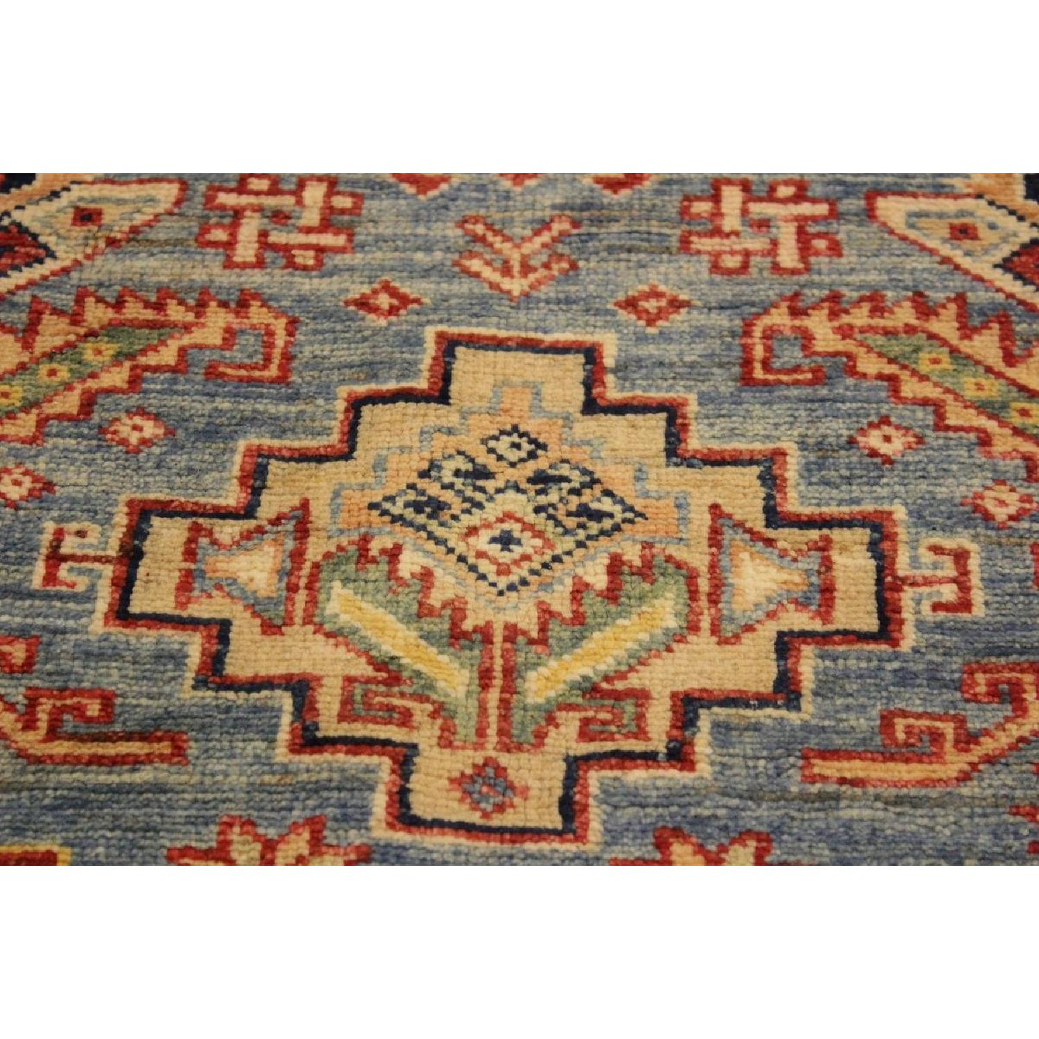 Arshs Fine Rugs Kazak Garish Cyril Lt. Blue/Rust Wool Rug - image-2