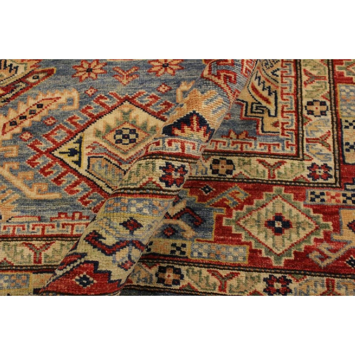 Arshs Fine Rugs Kazak Garish Cyril Lt. Blue/Rust Wool Rug - image-4