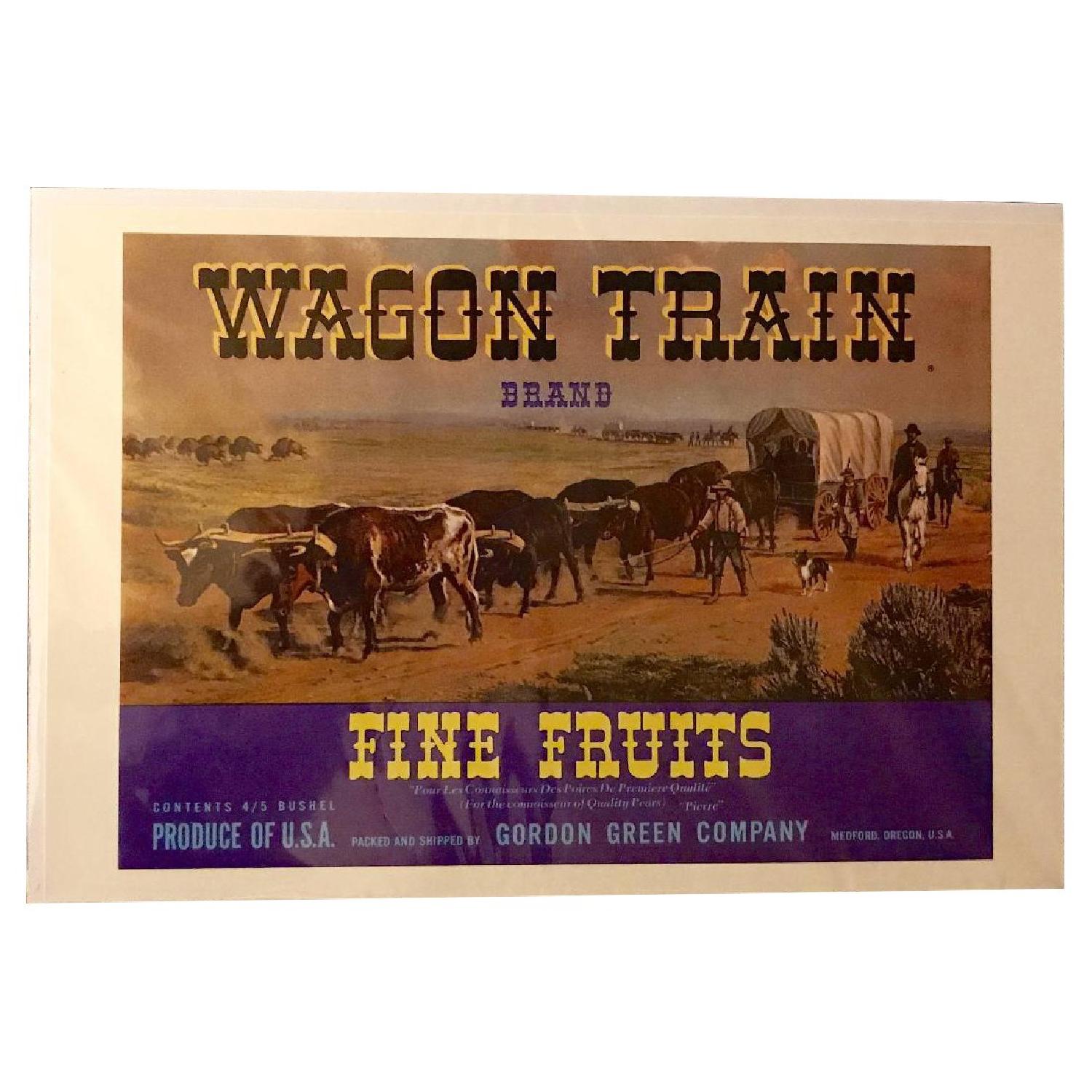 Wagon Train Brand Label - image-0
