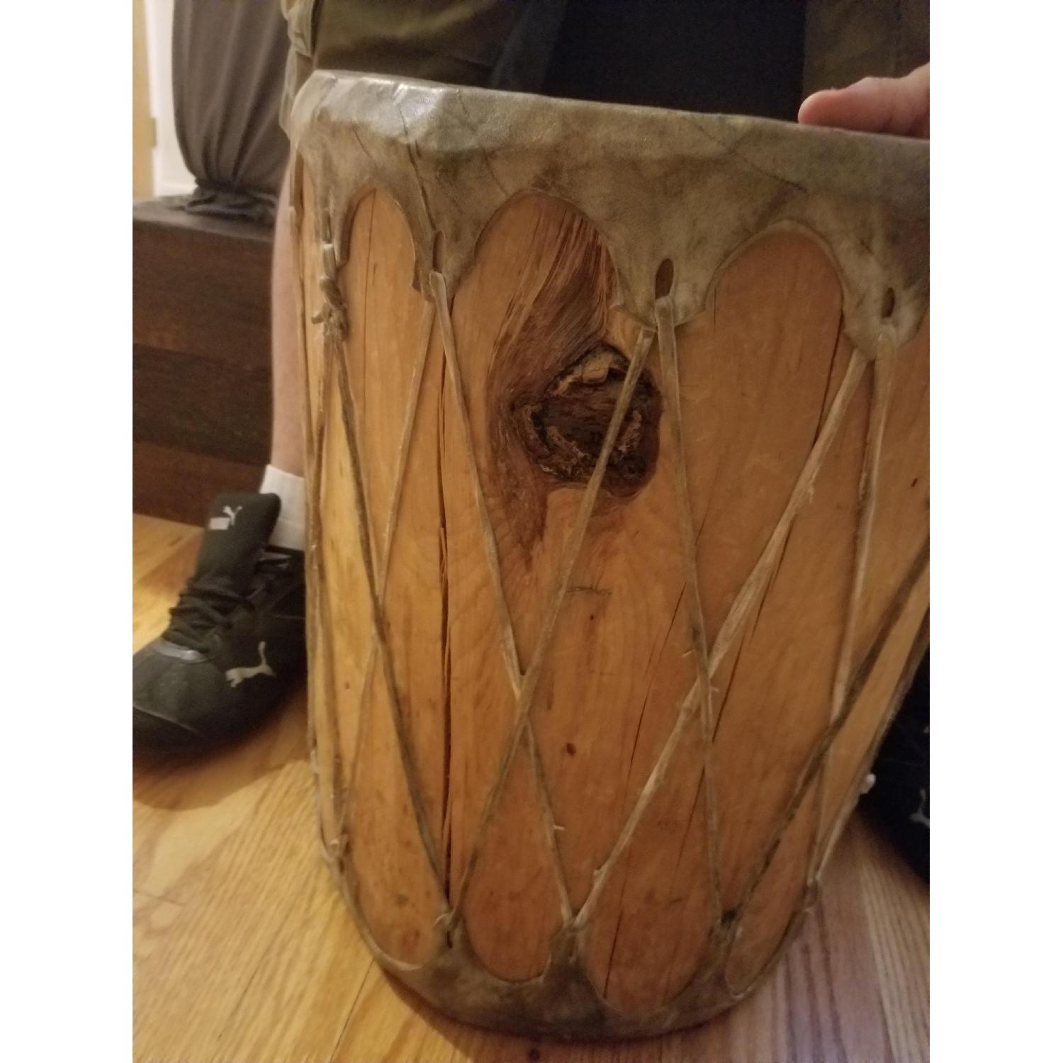 Vintage Native American Drum/Seat/Side Table - image-4