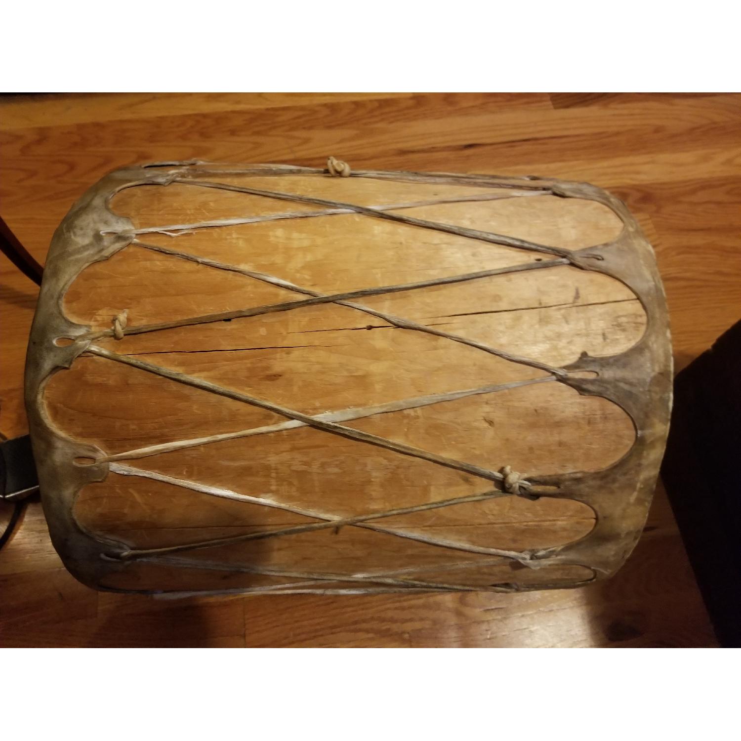 Vintage Native American Drum/Seat/Side Table - image-8