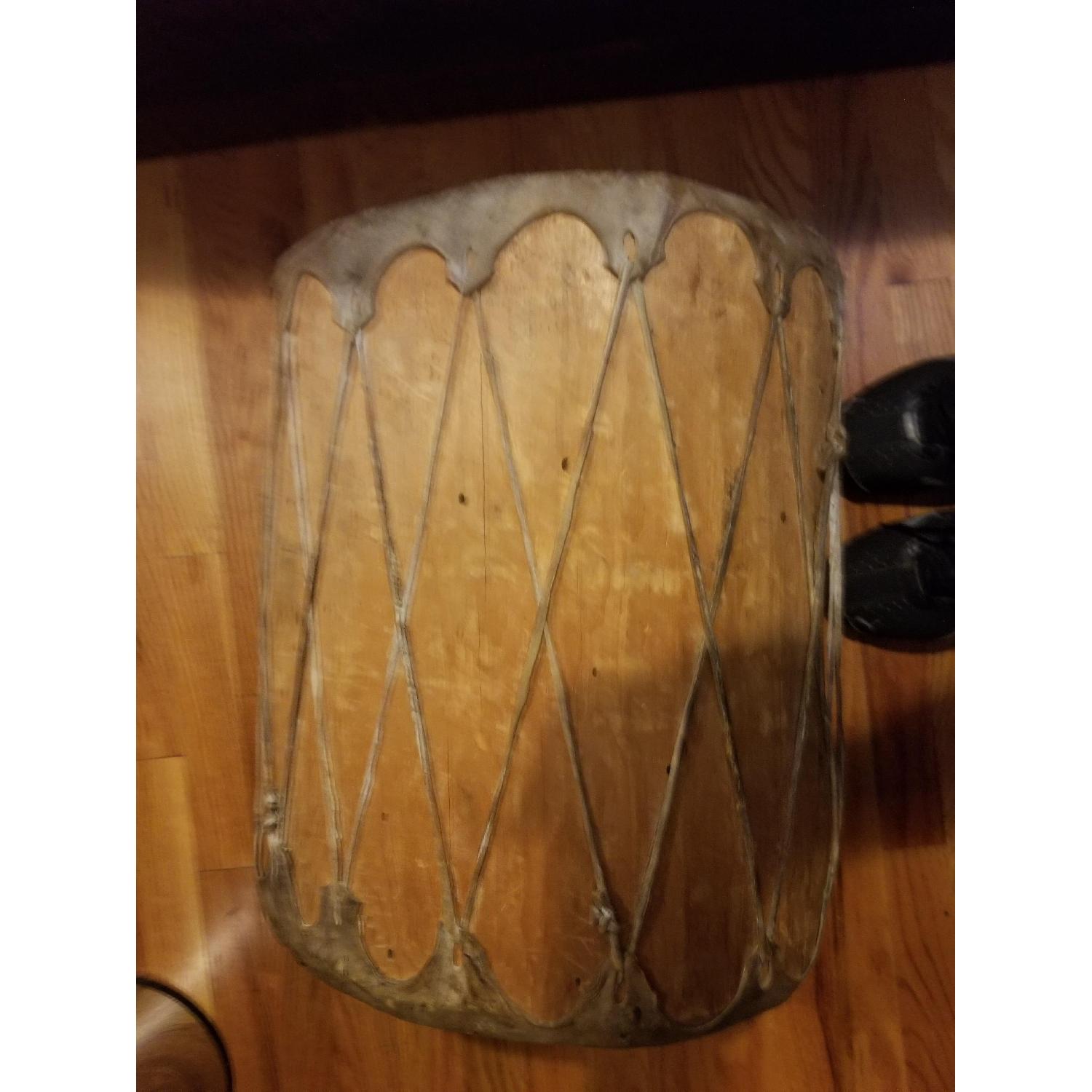 Vintage Native American Drum/Seat/Side Table - image-9