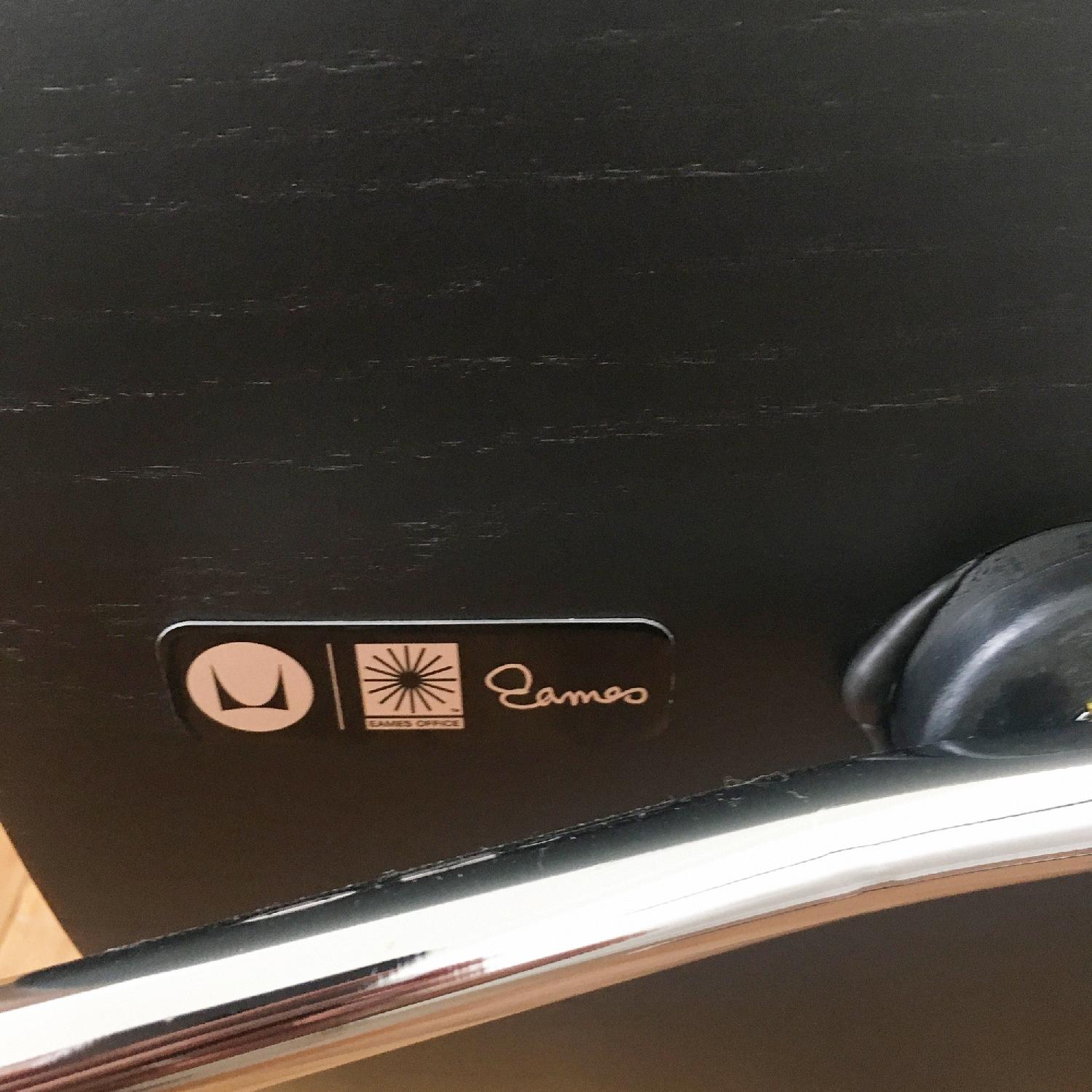 Eames Molded Plywood Black Dining Chair w/ Chrome Base - image-5