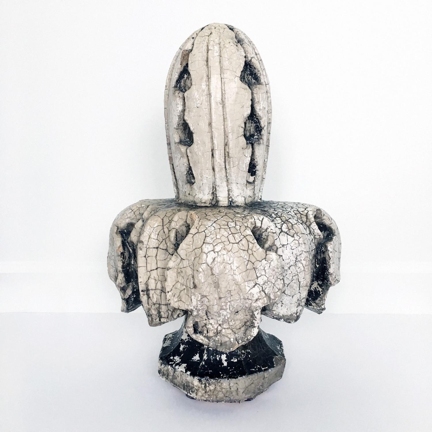 Antique Architecture Savage White Glazed Terra Cotta Block - image-1