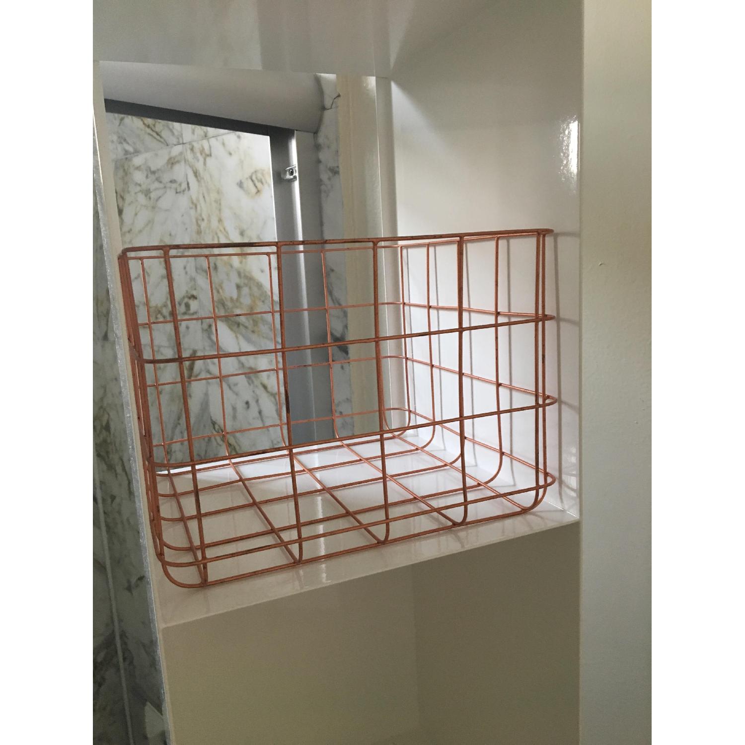 CB2 White High Gloss Metal Tower - image-2