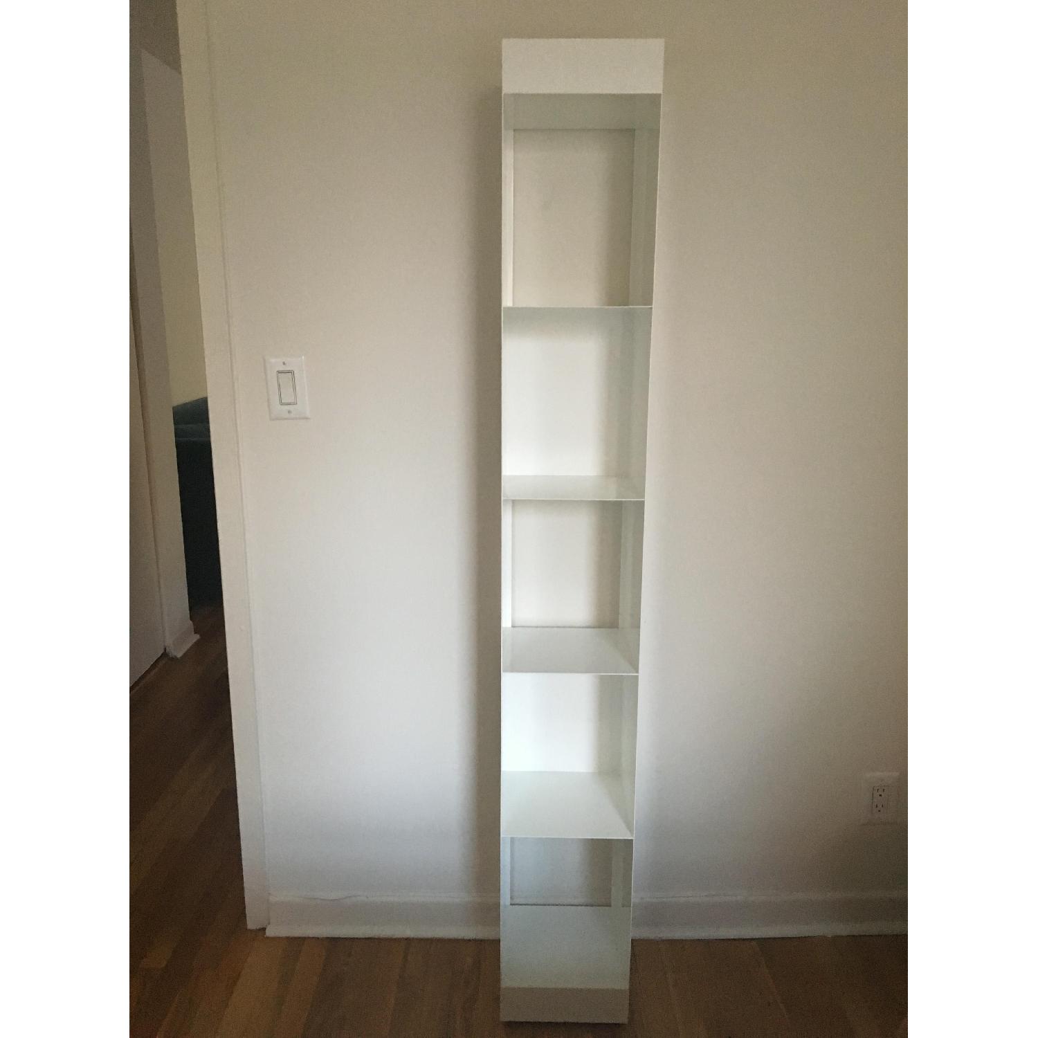 CB2 White High Gloss Metal Tower - image-4