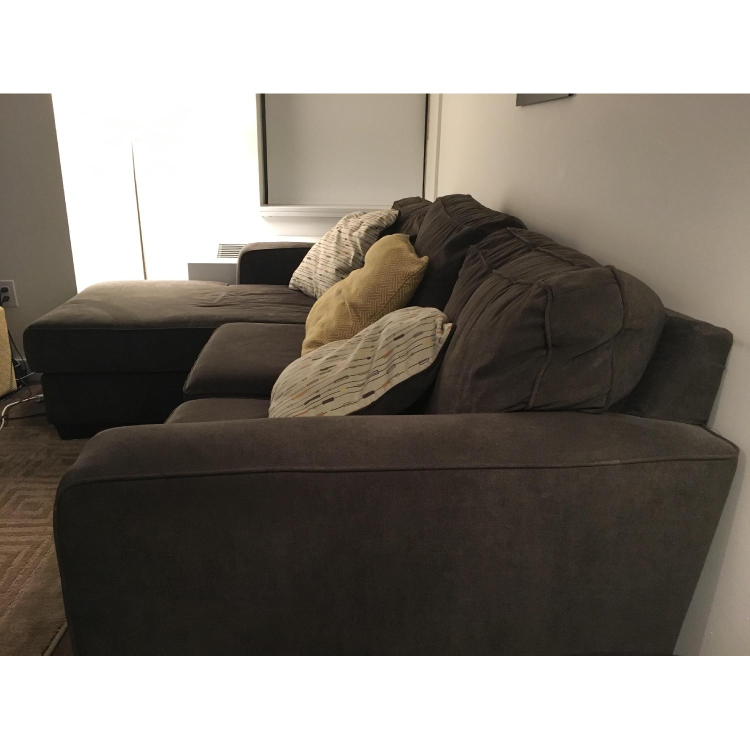 Ashley 2-Piece Sectional Sofa w/ Chaise in Charcoal - image-2