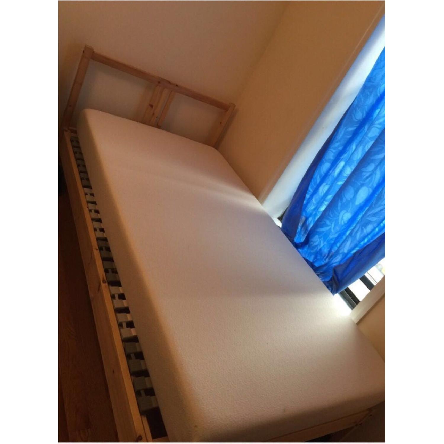 Ikea Fjellse Wooden Twin Size Bed Frame AptDeco