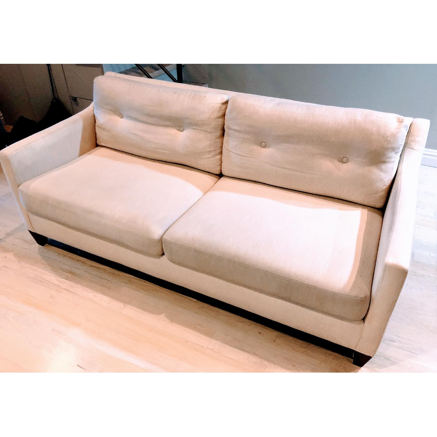 Ethan Allen Monterey White 2Seater Sofa AptDeco