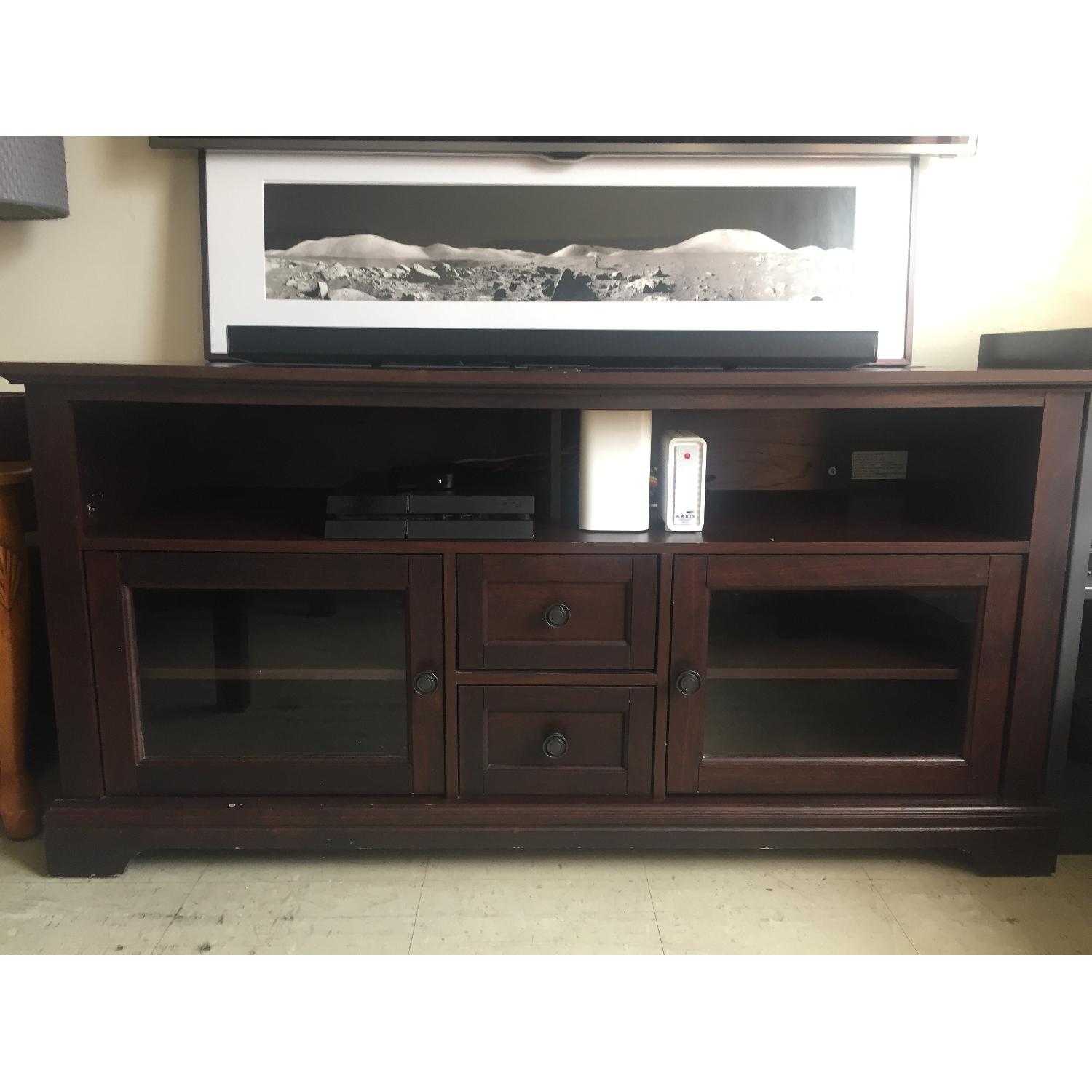 Whalen Furniture Cherry TV stand - image-1