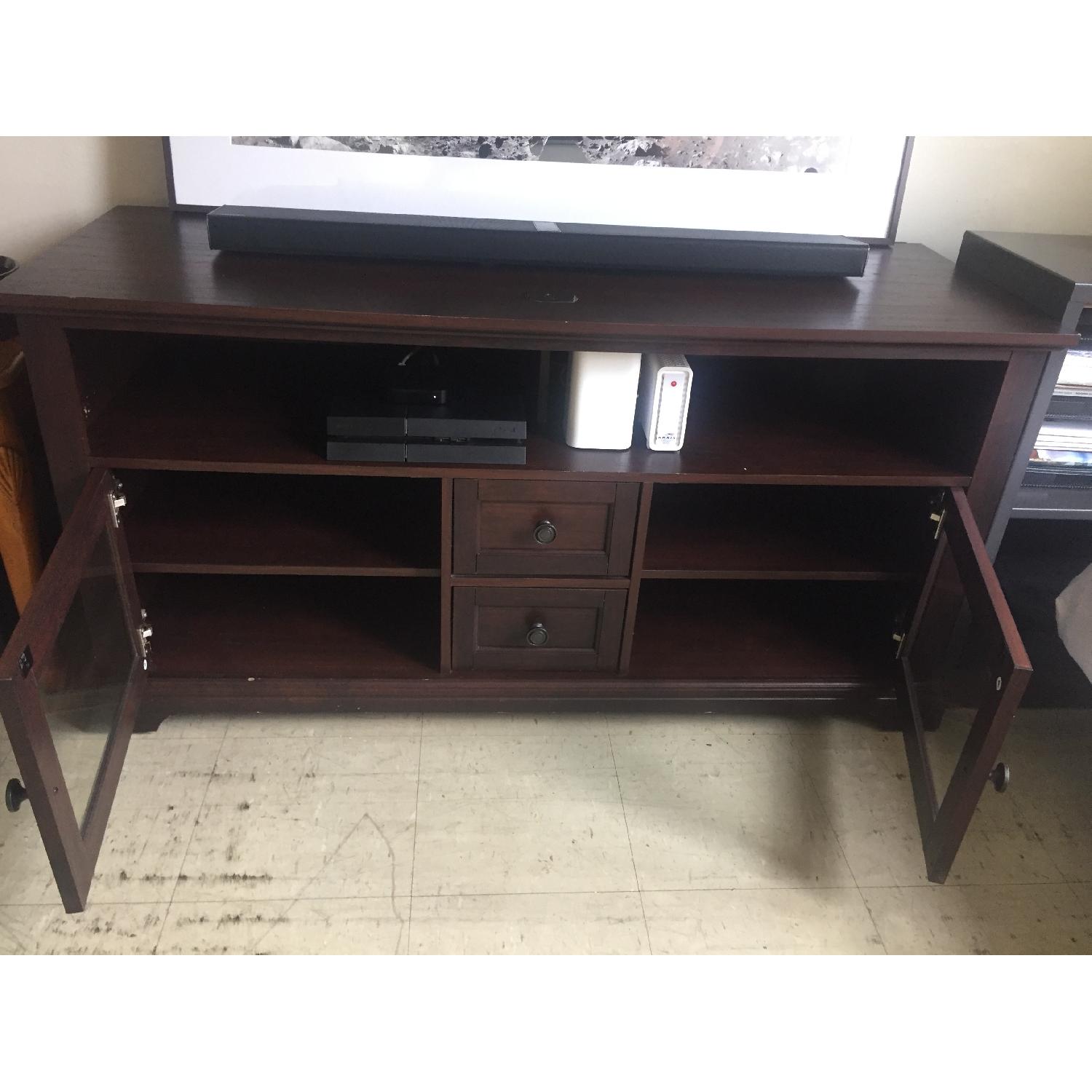 Whalen Furniture Cherry TV stand - image-2