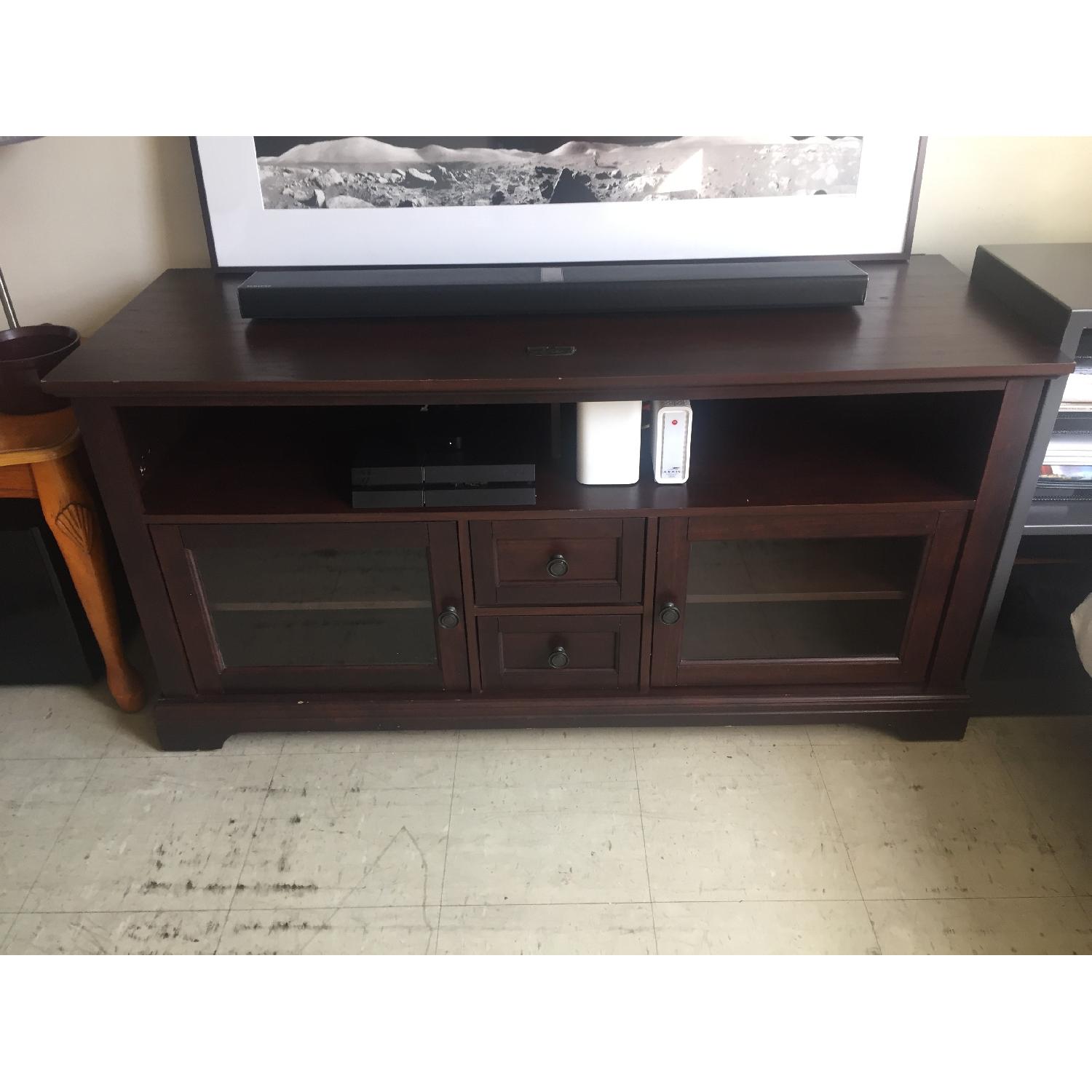 Whalen Furniture Cherry TV stand - image-3